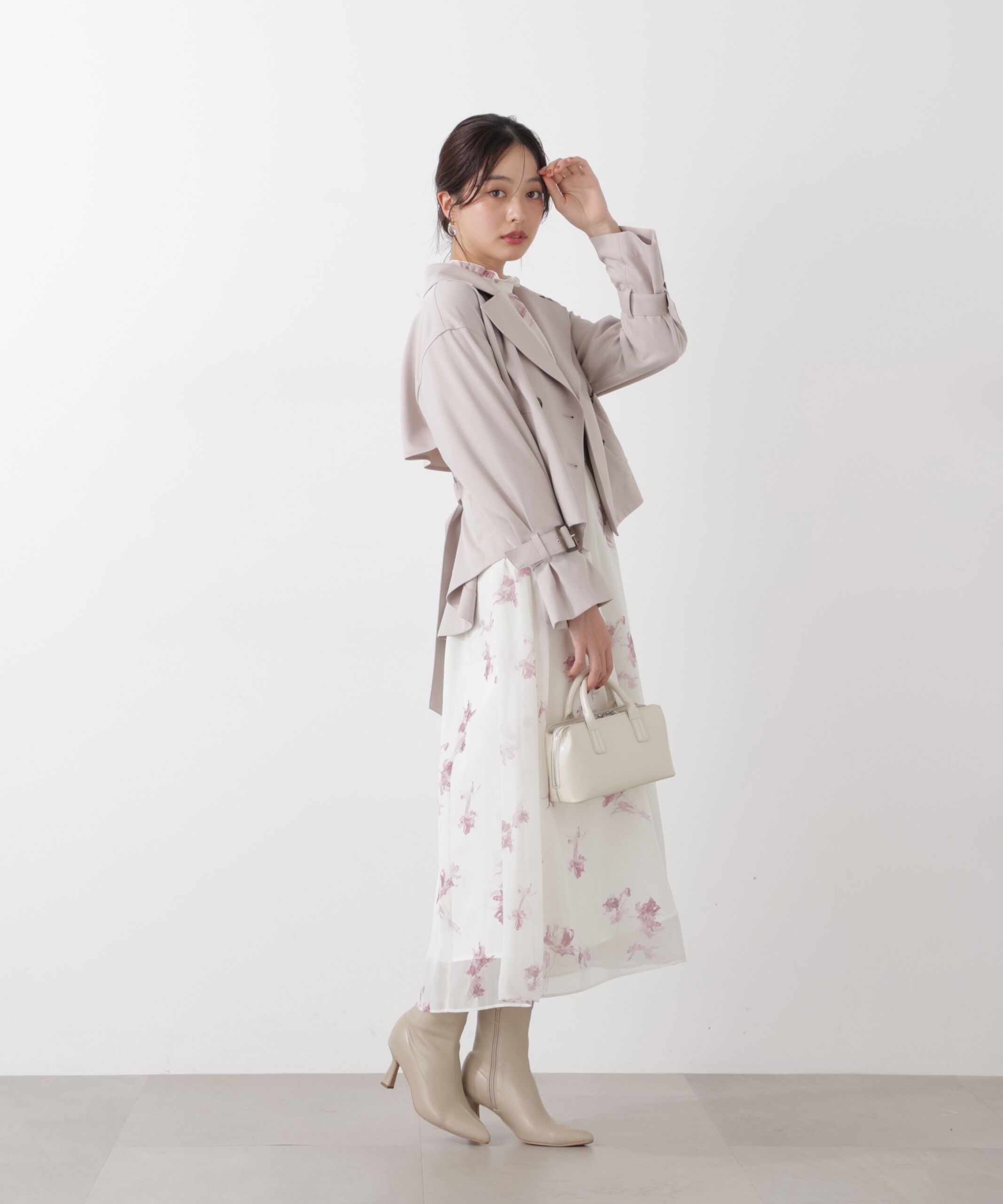 PROPORTION BODY DRESSING「＜防シワ/花粉リリース＞ショートトレンチコート」|ブルゾン・スタジャン|