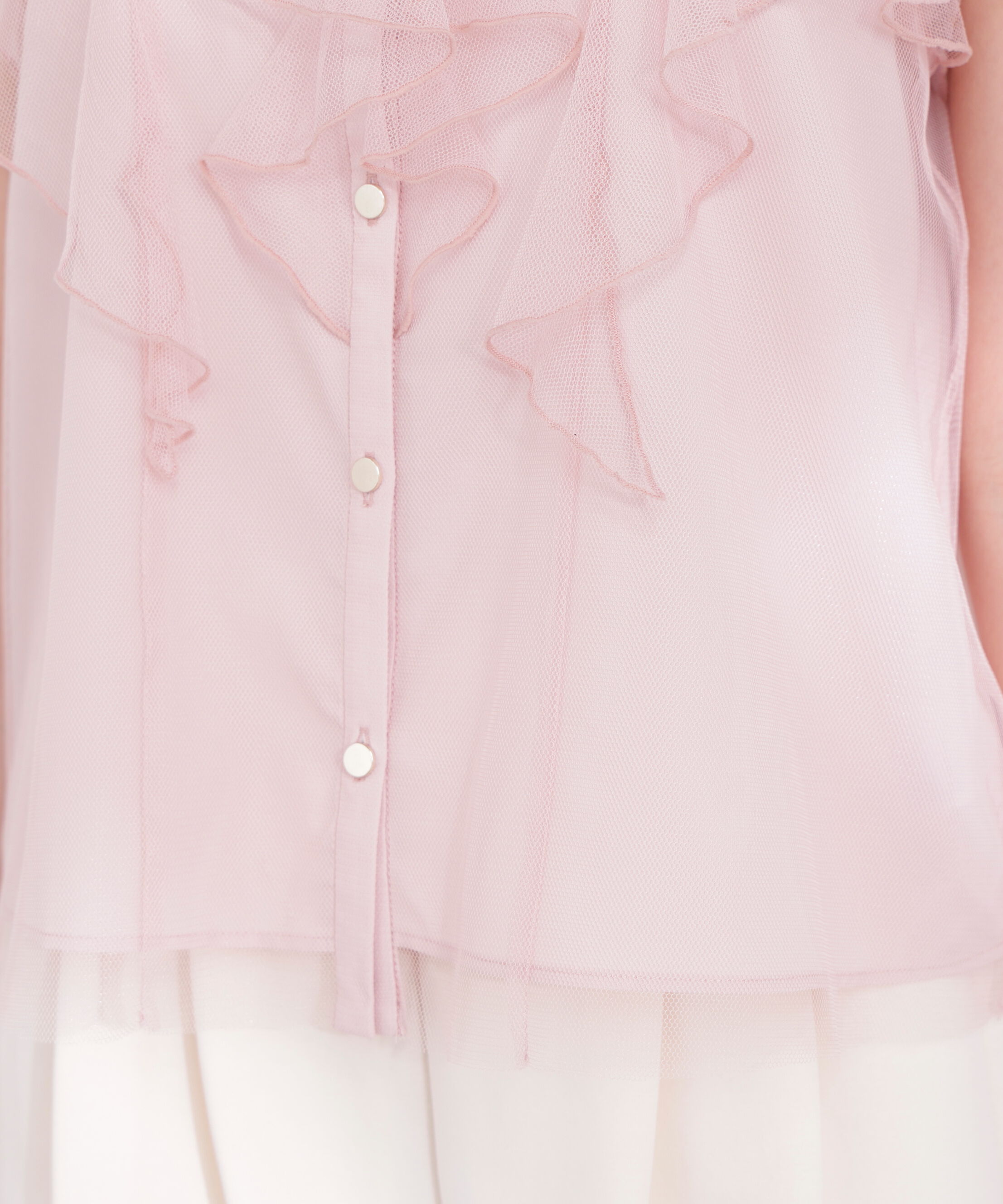 PROPORTION BODY DRESSING「チュールラッフルブラウス 26SS」|シャツ・ブラウス|