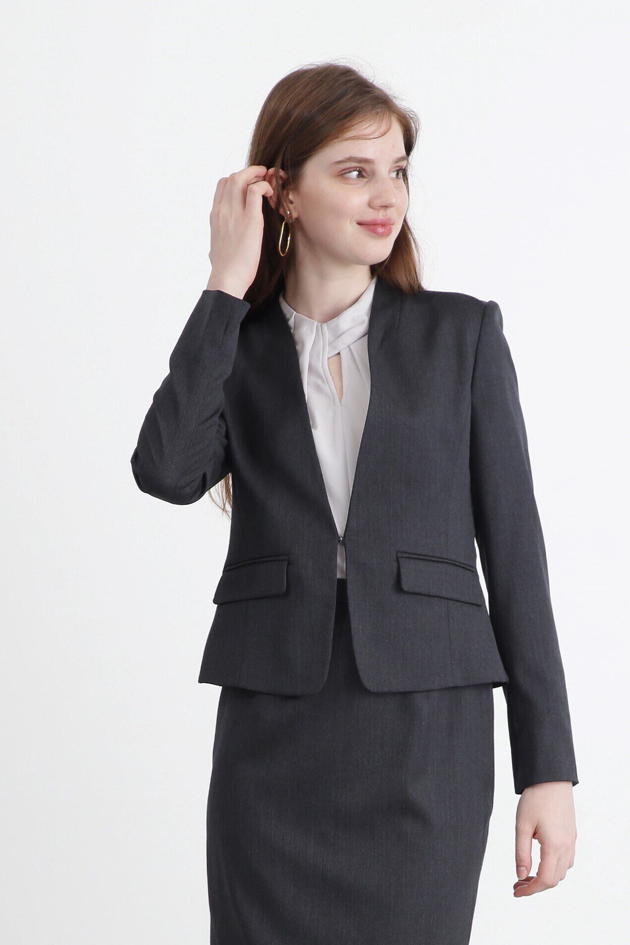  「ドライツイルノーカラージャケット」|その他|トップグレー1