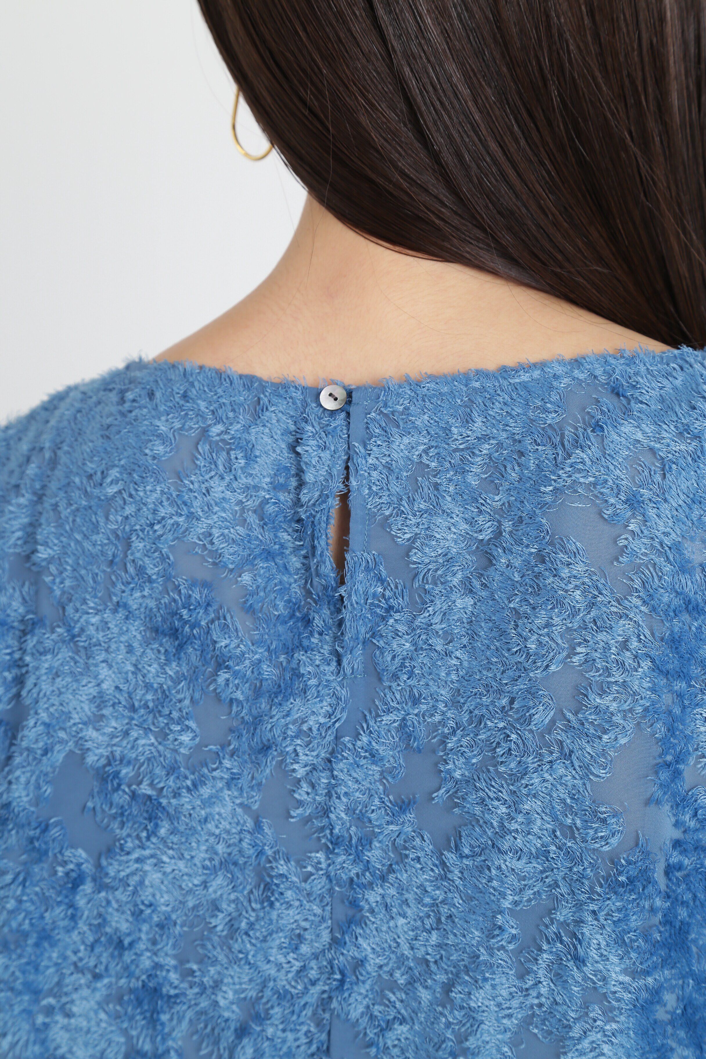  「◆カットジャガードリボンブラウス」|シャツ・ブラウス|