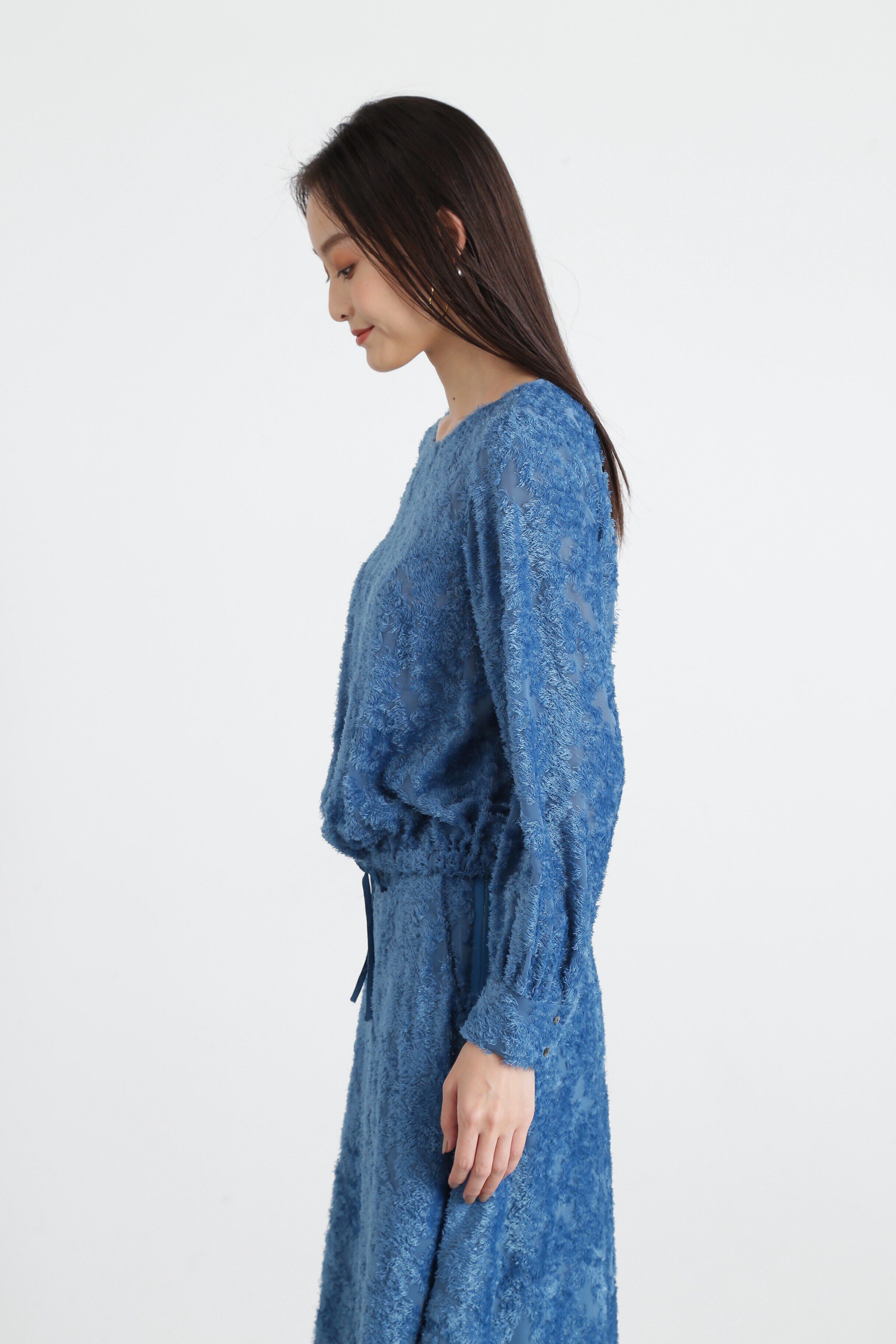  「◆カットジャガードリボンブラウス」|シャツ・ブラウス|