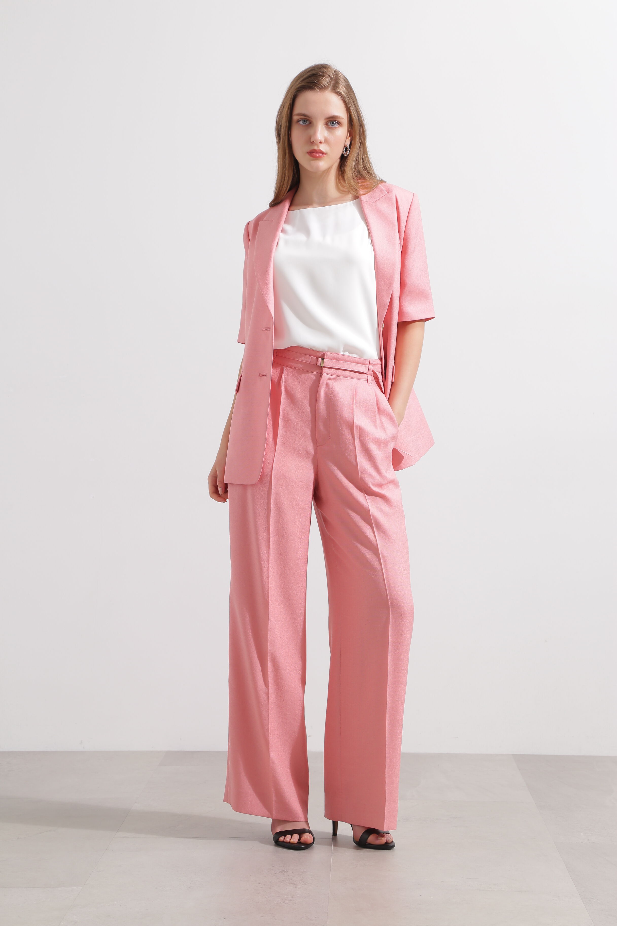  「◆カフスフレンチスリーブブラウス」|シャツ・ブラウス|