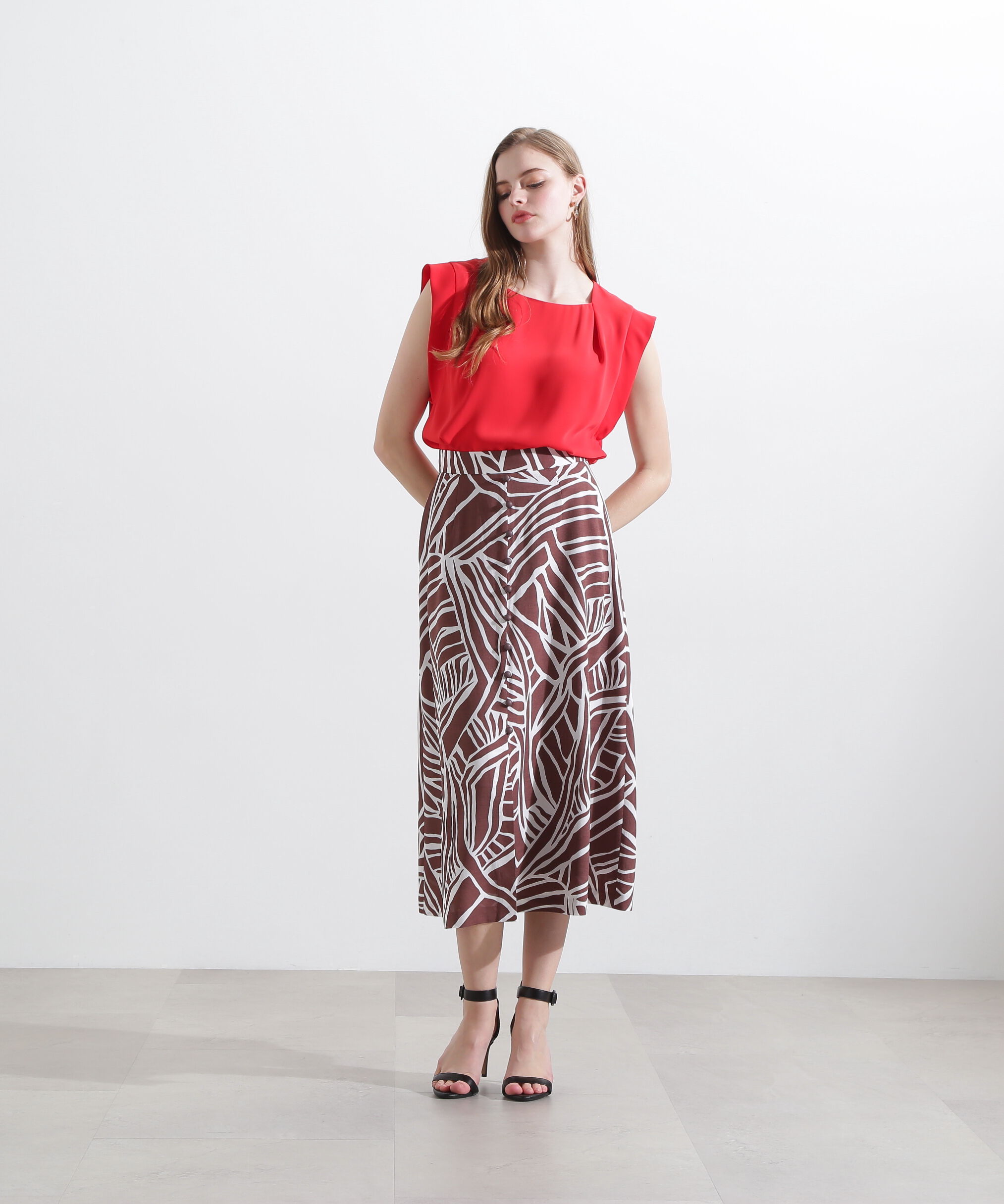  「◆カフスフレンチスリーブブラウス」|シャツ・ブラウス|