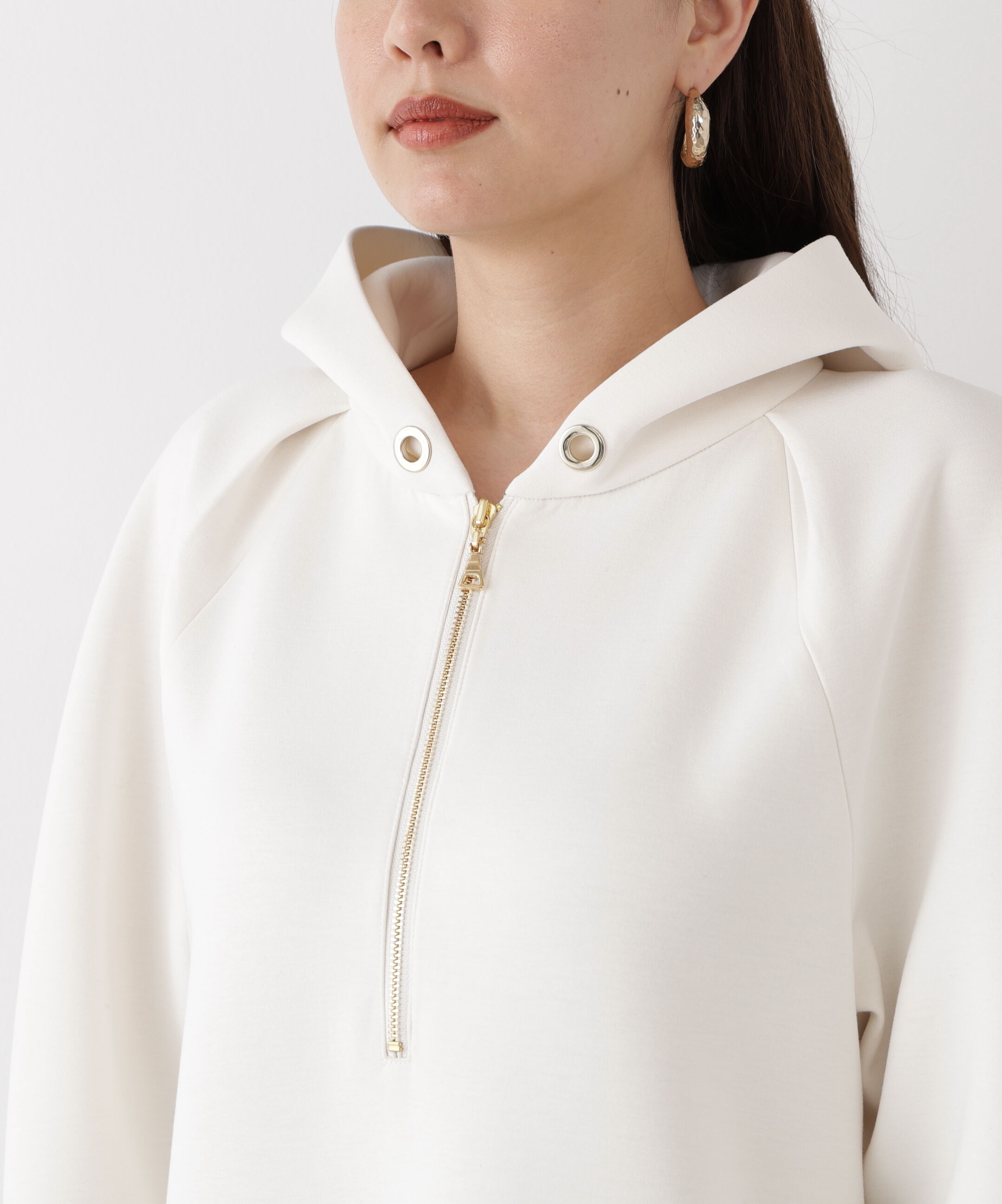  「◆タックスリーブフーディワンピース」|ワンピース|