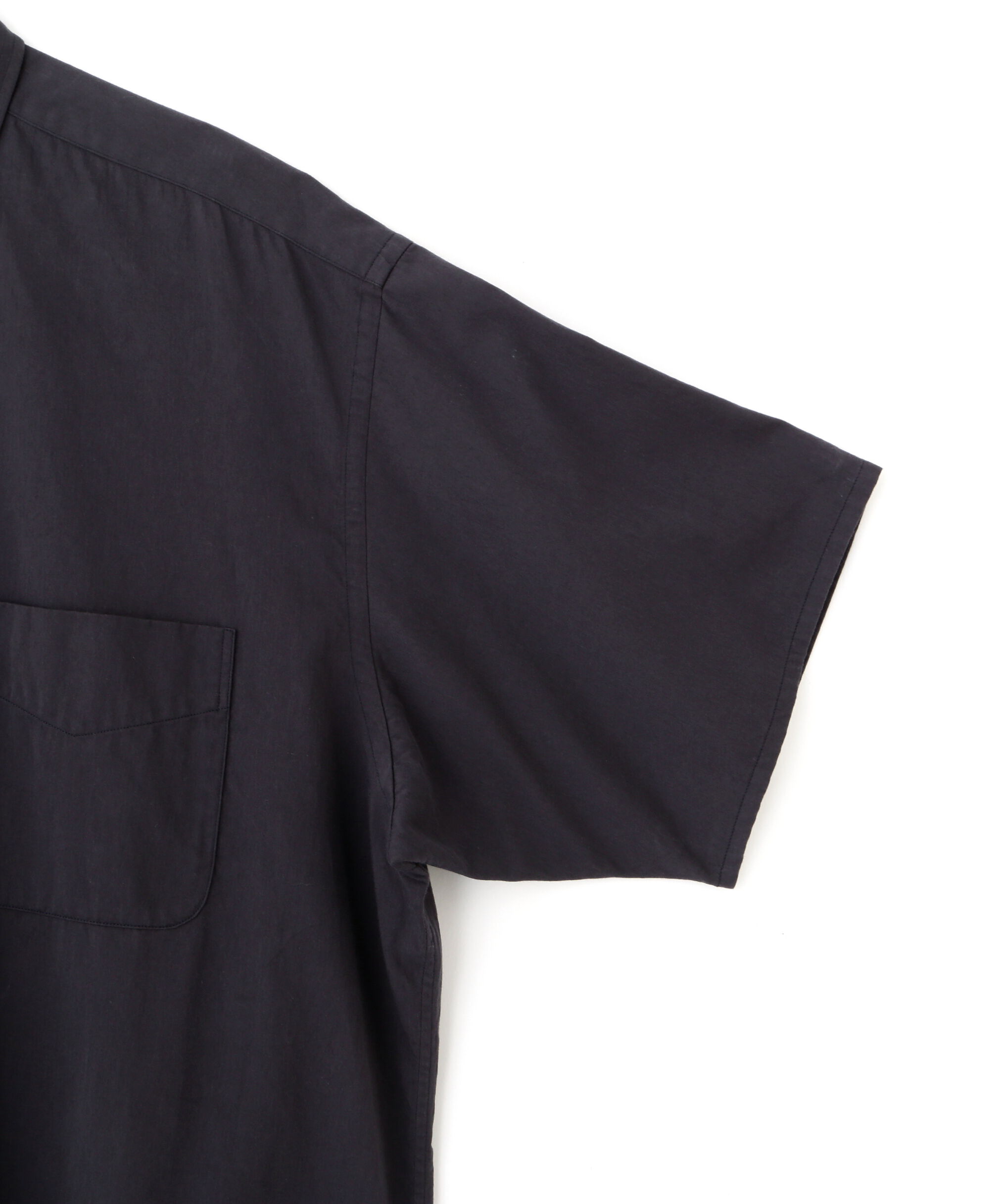 YLEVE 「Ｙ / ORGANIC COTTON WASHER SATIN SHORT SLEEVE SHIRT」|シャツ・ブラウス|