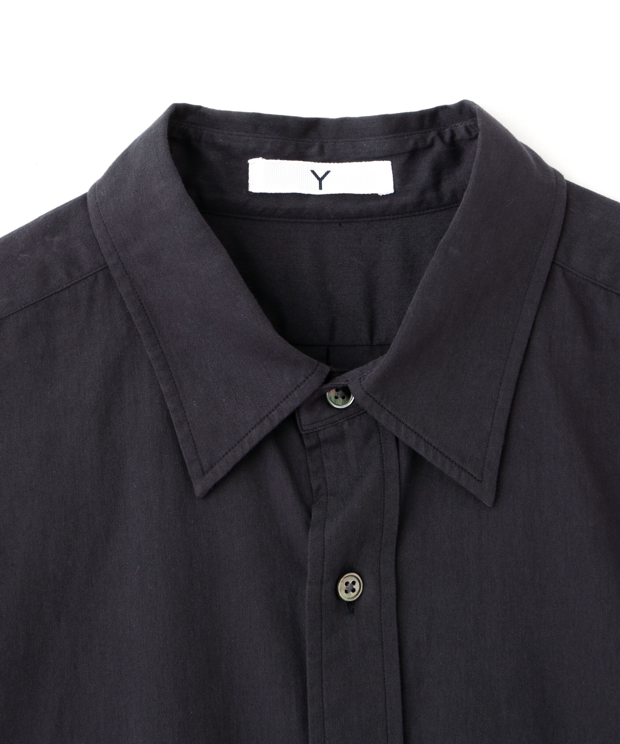YLEVE 「Ｙ / ORGANIC COTTON WASHER SATIN SHORT SLEEVE SHIRT」|シャツ・ブラウス|