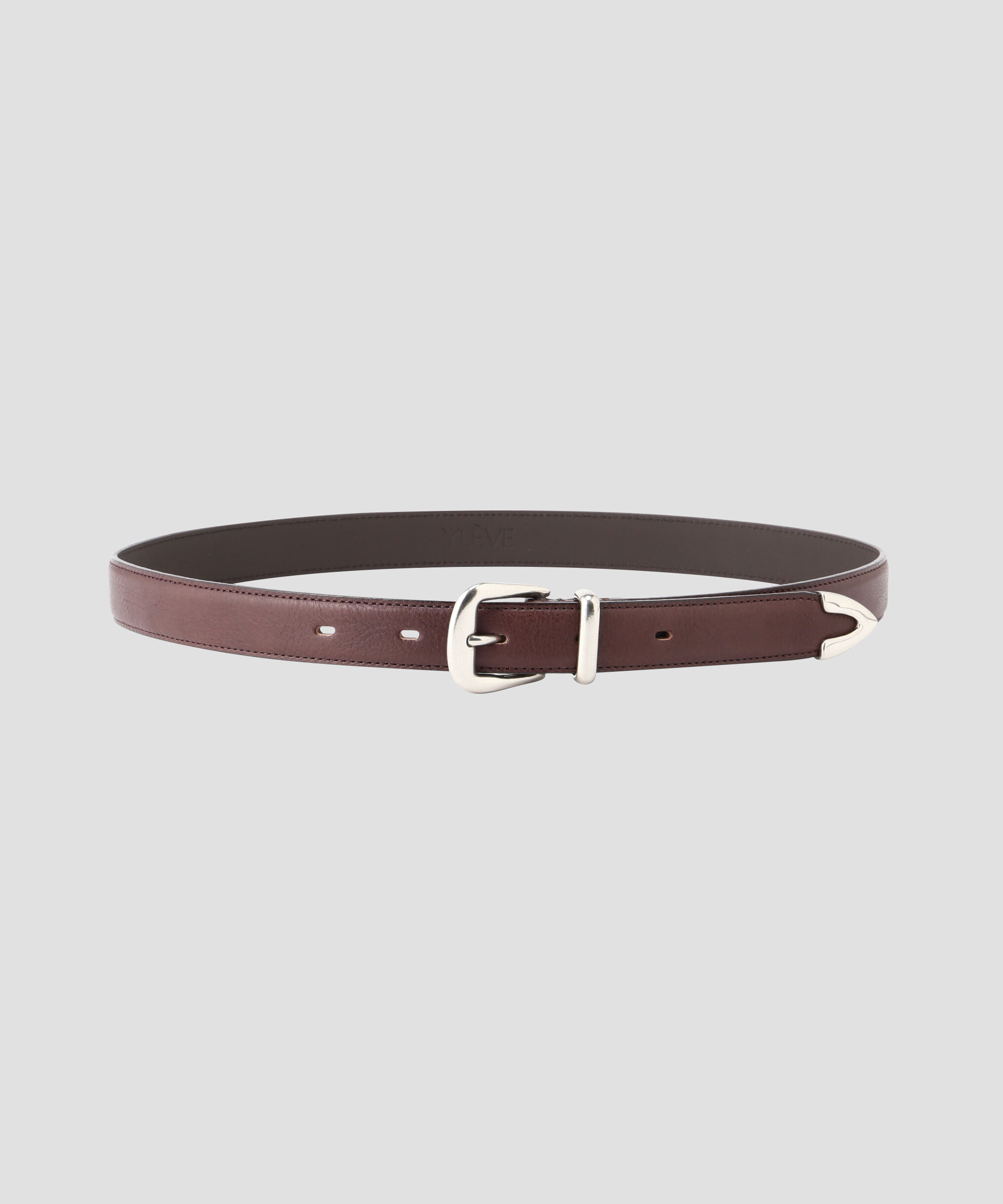 YLEVE 「YLEVE / LEATHER WESTERN BELT」|ベルト|ブラウン