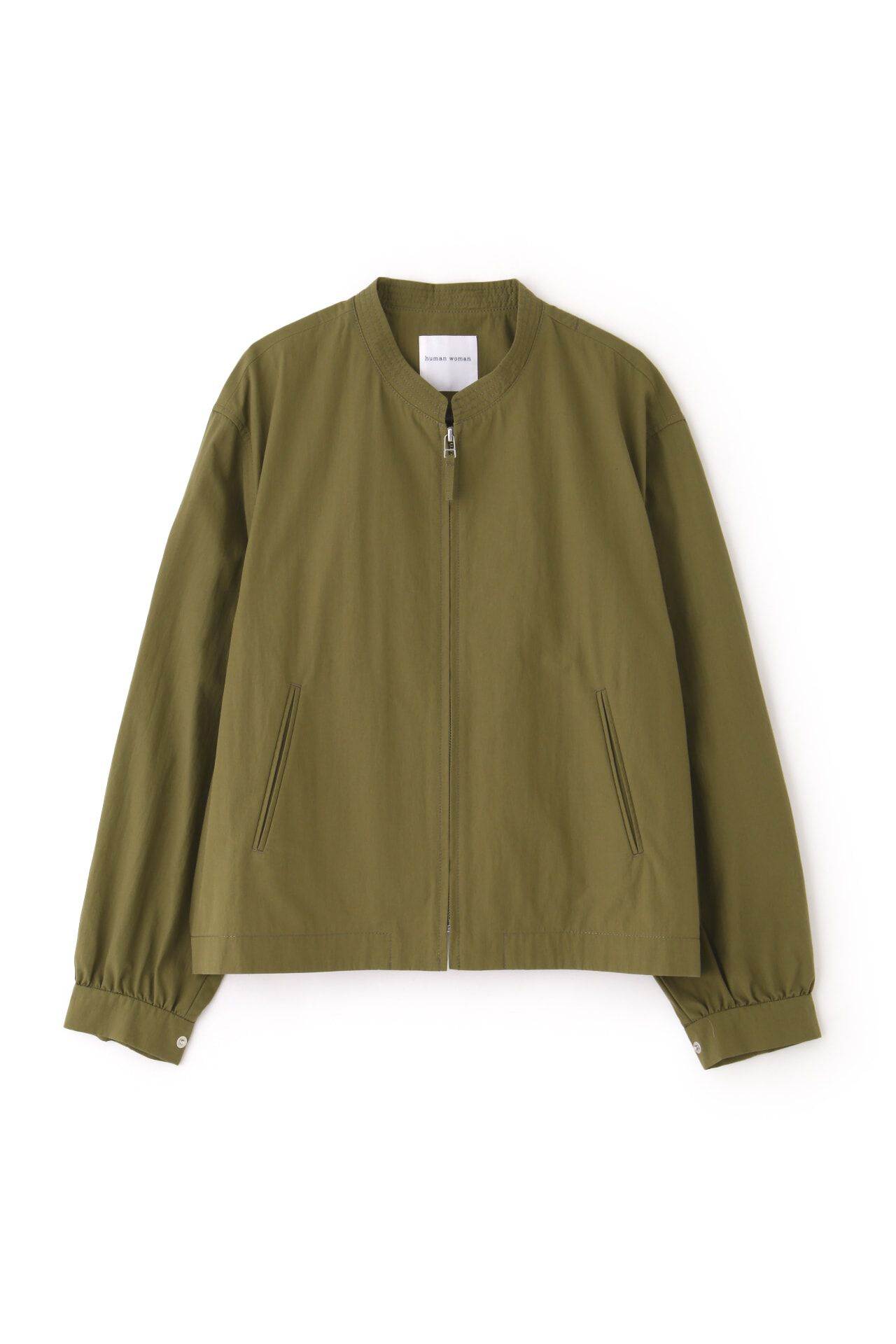  「◆ノーカラーショートブルゾン」|ブルゾン・スタジャン|