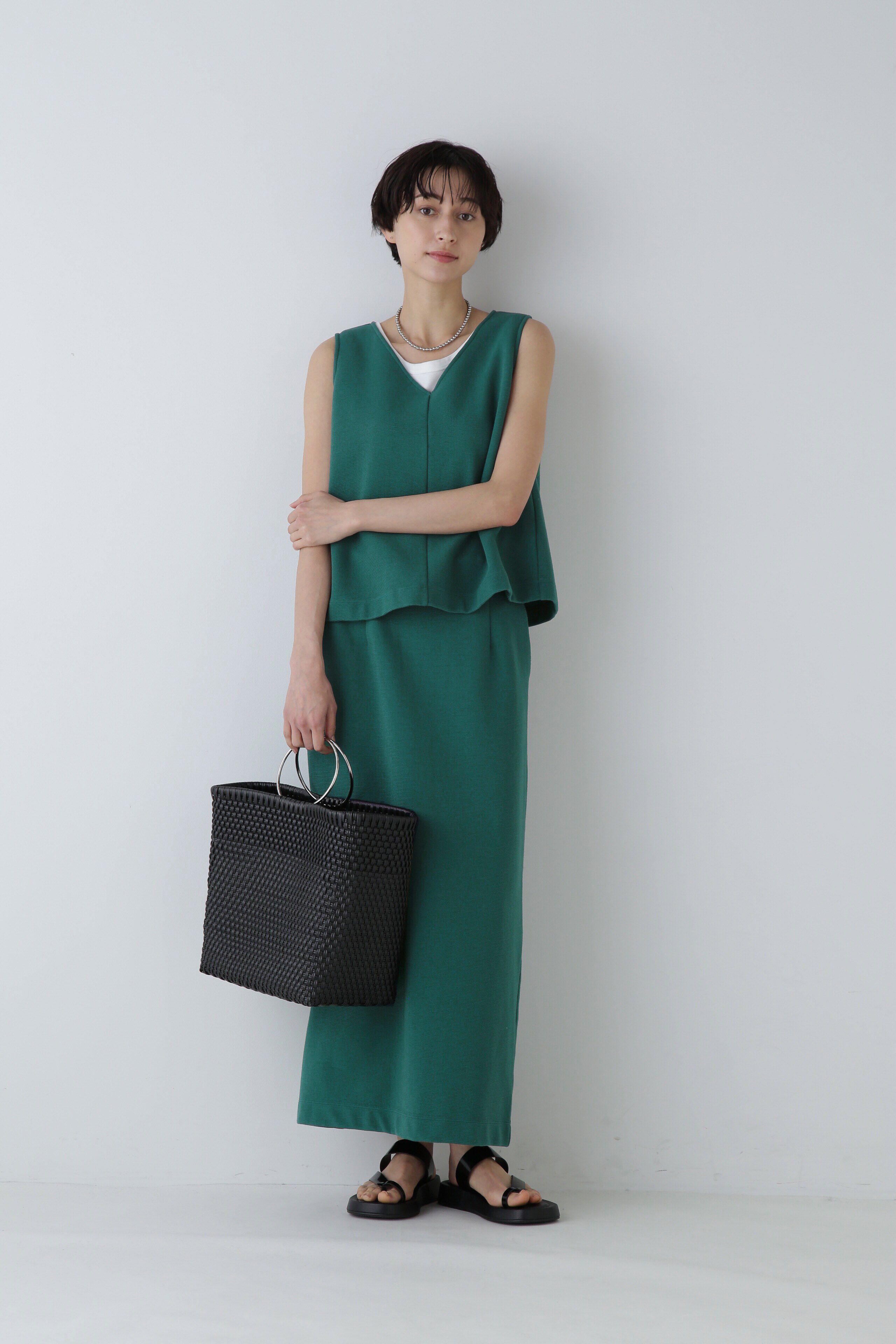  「◆リップルノースリーブプルオーバー」|Tシャツ・カットソー|