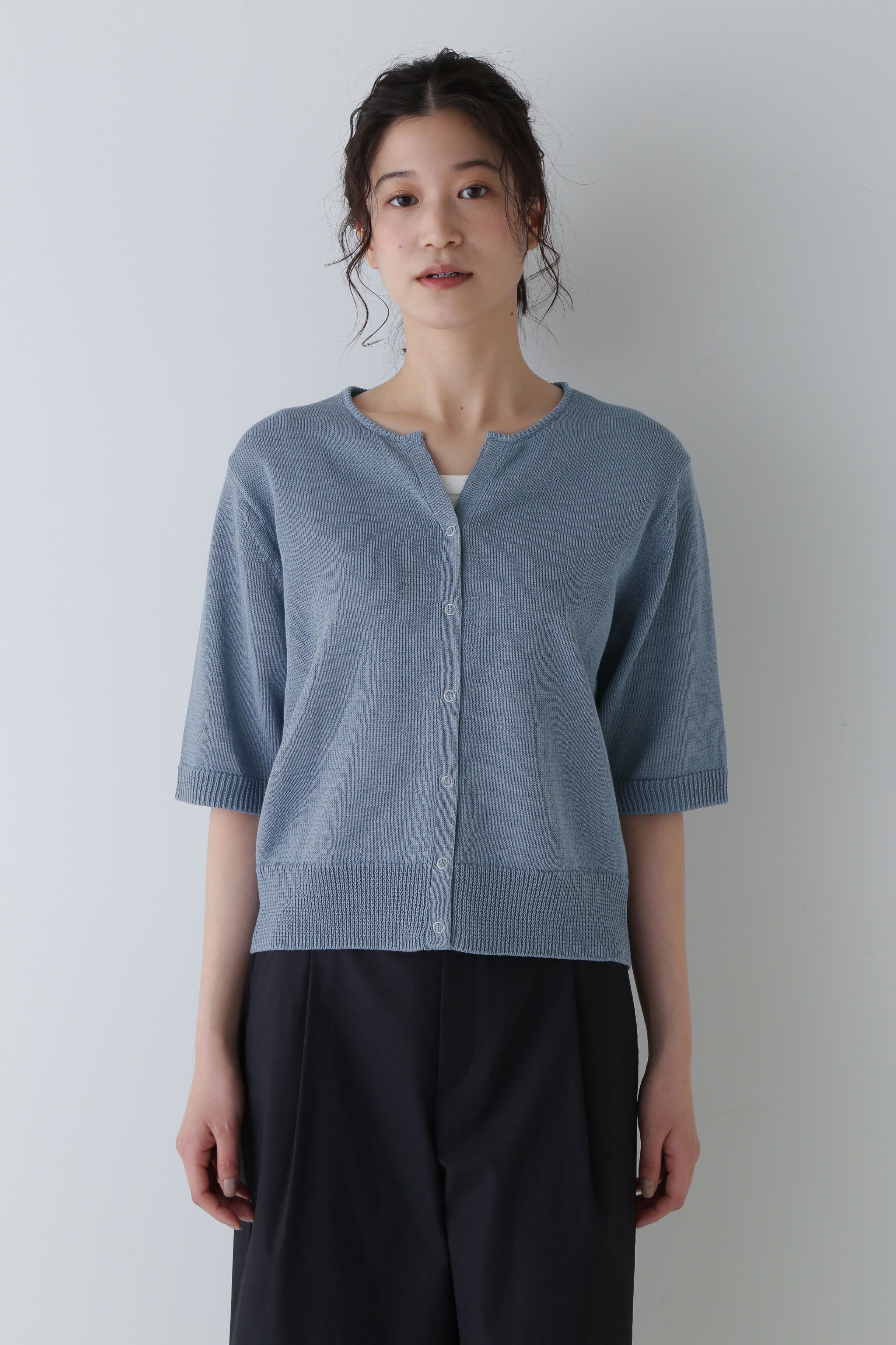  「◆ミドルゲージギマニットカーディガン」|ニット・セーター|