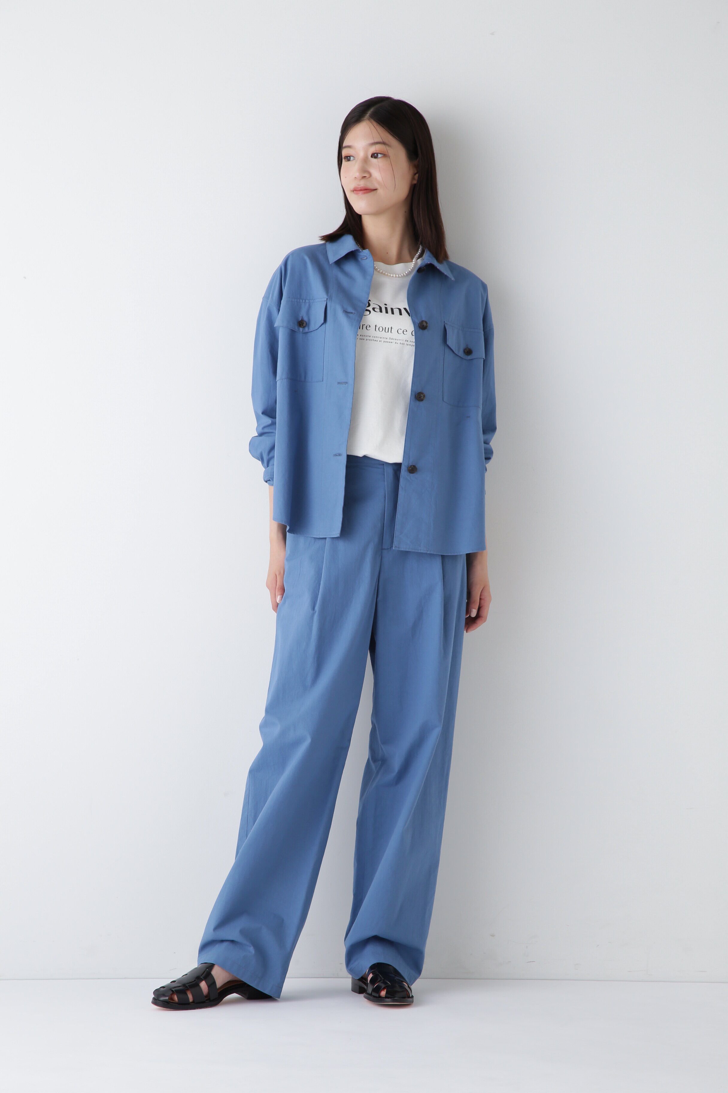  「◆近江晒シャツブルゾン」|シャツ・ブラウス|