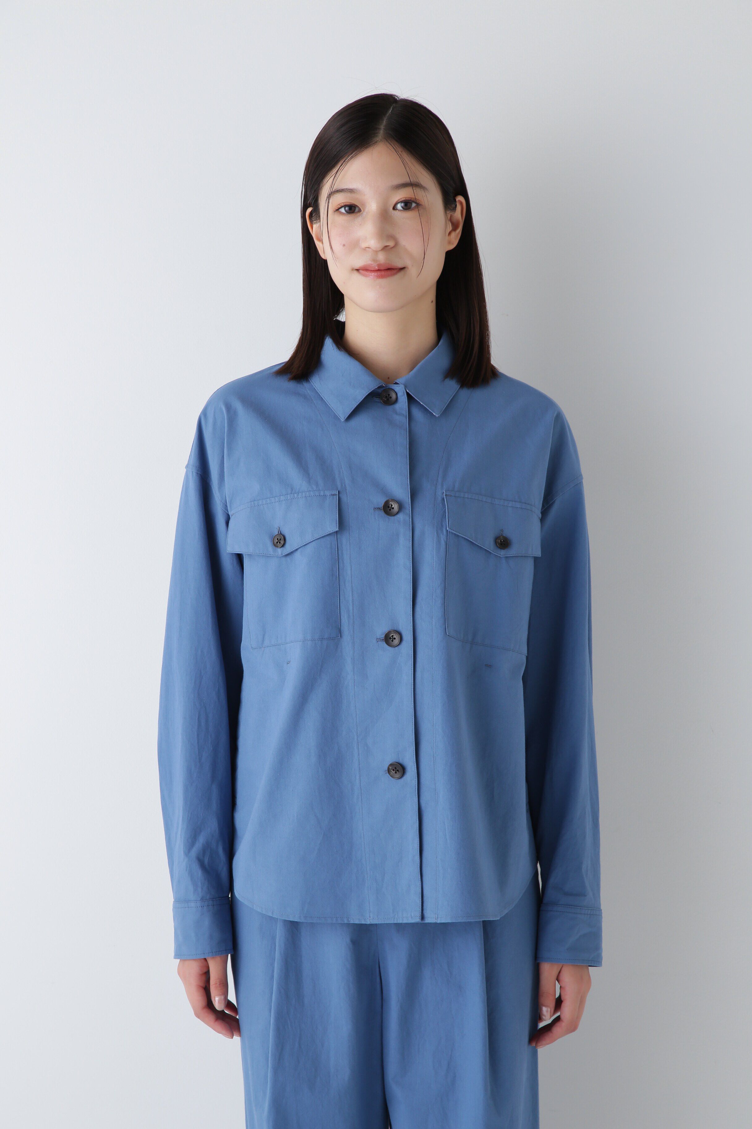  「◆近江晒シャツブルゾン」|シャツ・ブラウス|