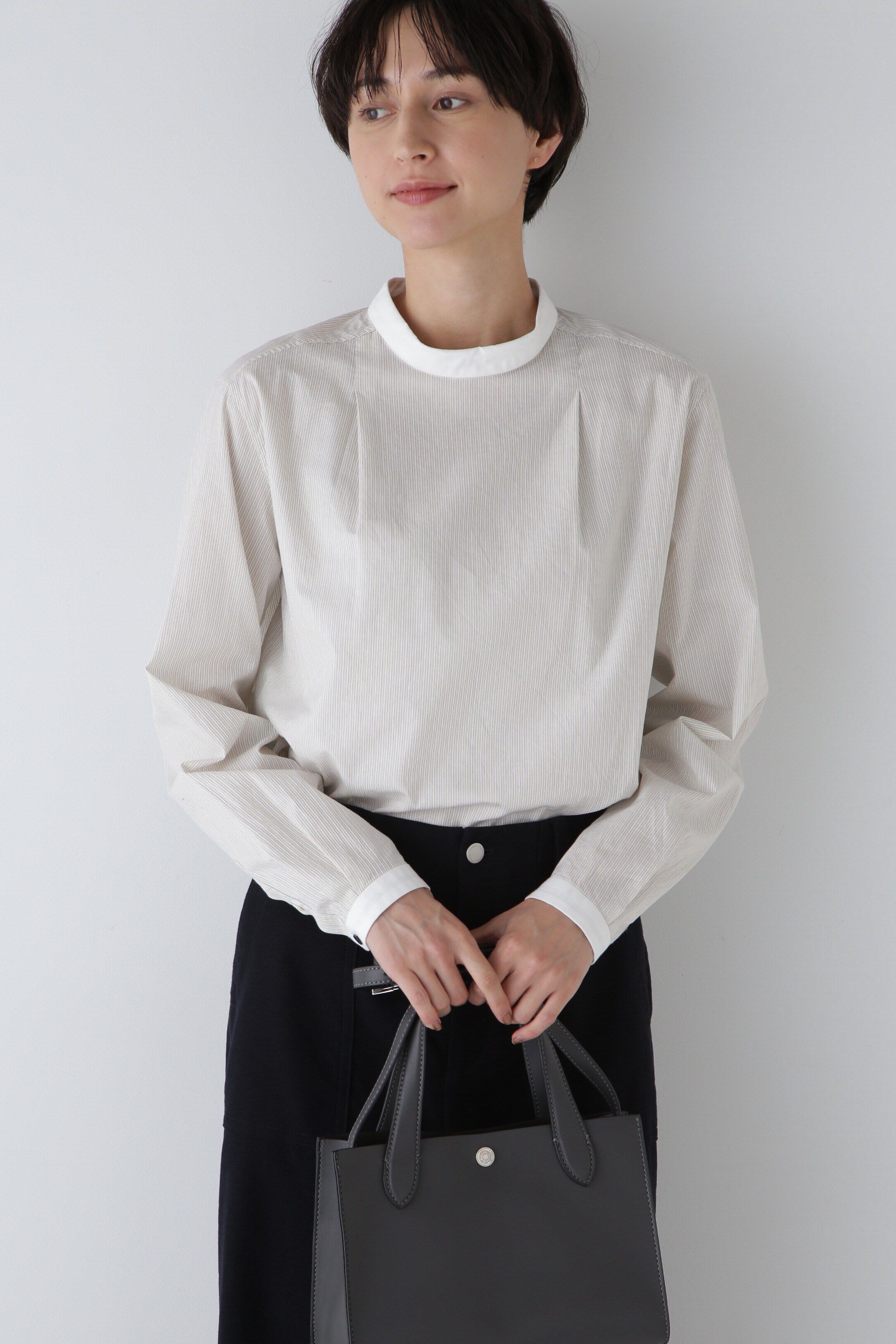  「◆シルプレシュランクストライプブラウス」|シャツ・ブラウス|イエロースト 3