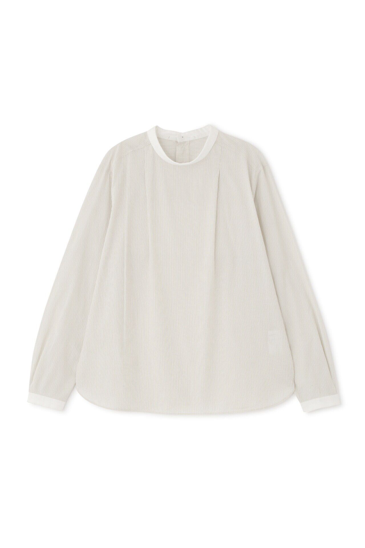  「◆シルプレシュランクストライプブラウス」|シャツ・ブラウス|