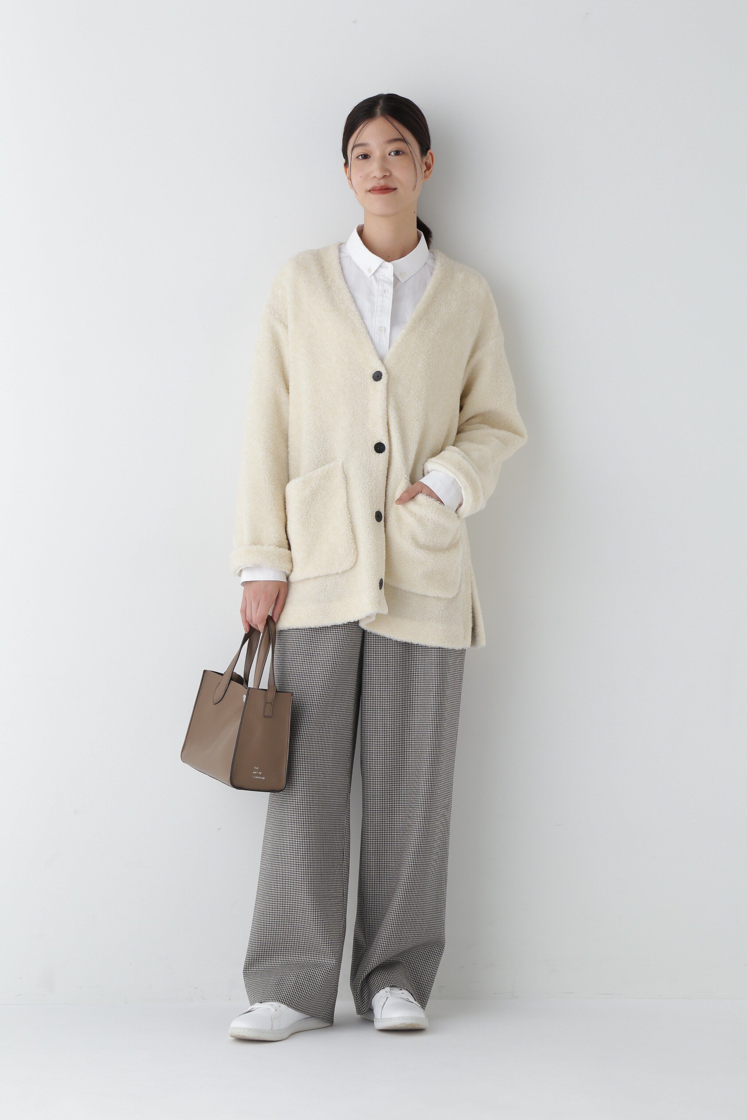  「◆トイプー起毛Ｖネックカーディガン」|Tシャツ・カットソー|