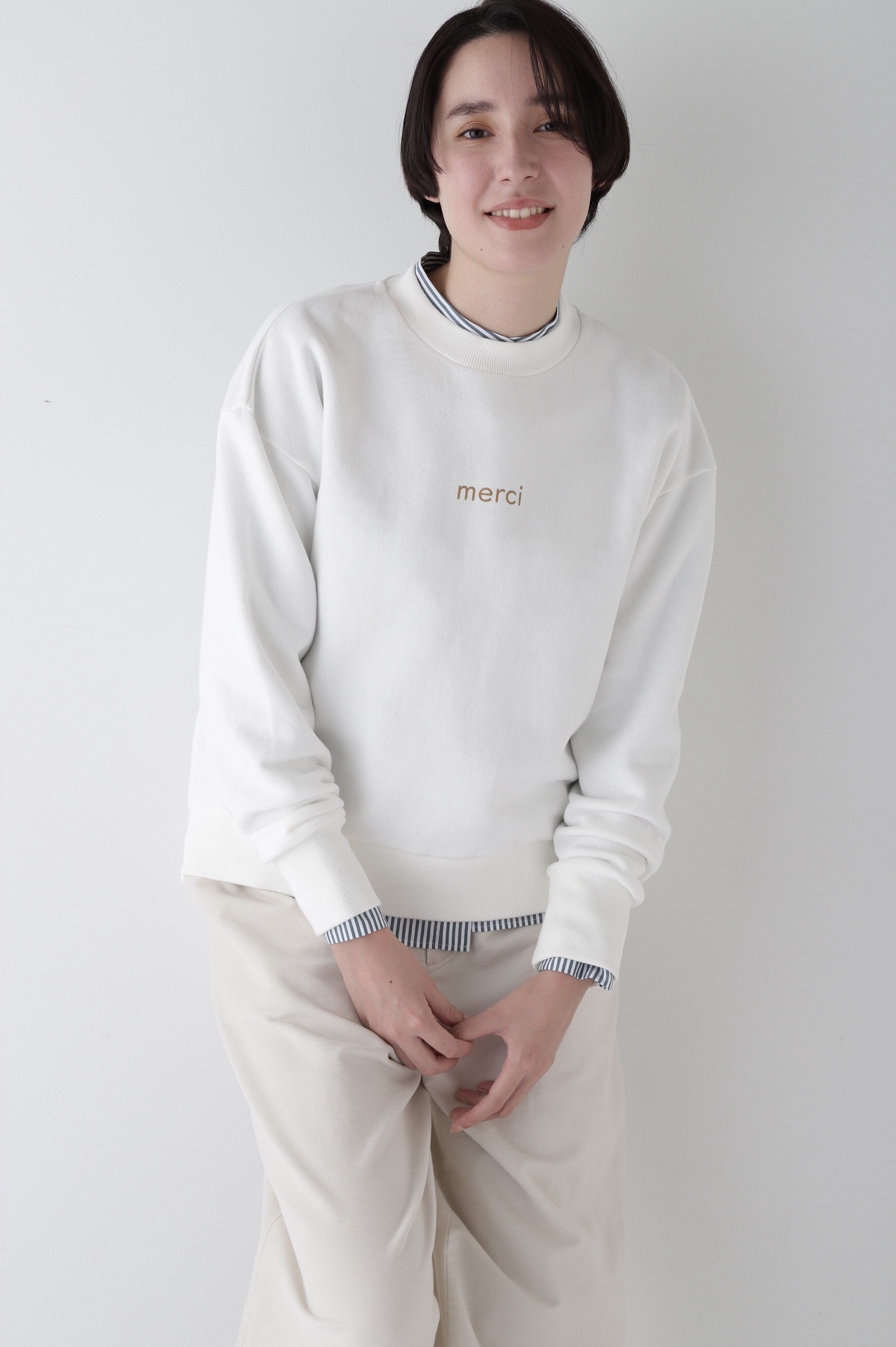  「◆裏毛ロゴスウェット」|Tシャツ・カットソー|ホワイト