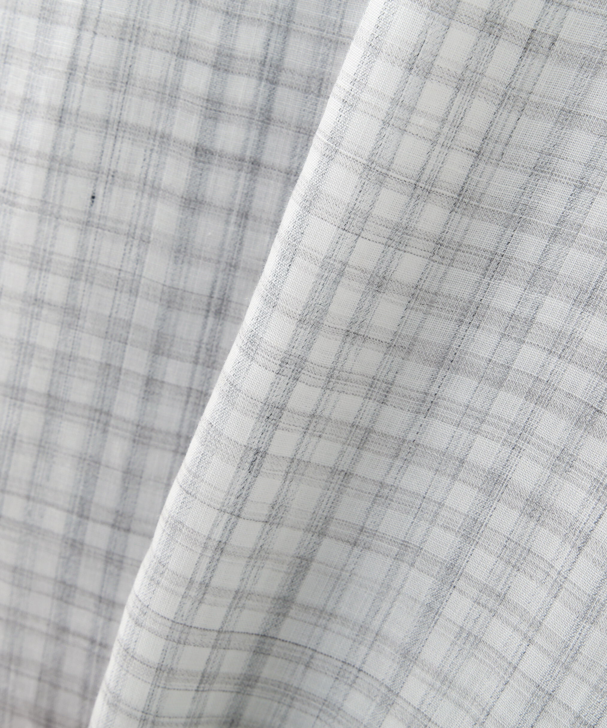  「◆ラミーバンドカラーギンガムシャツブラウス」|シャツ・ブラウス|