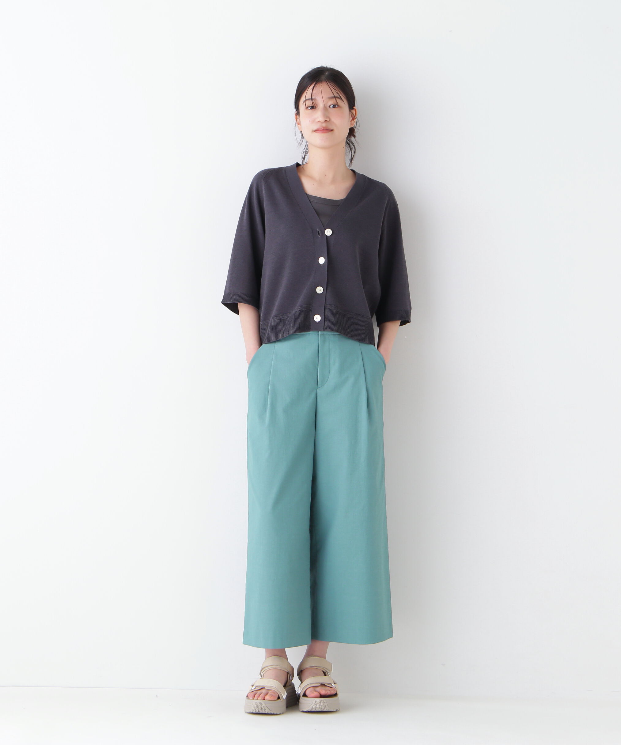  「◆ハイゲージギマラグランＶカーデ」|ニット・セーター|