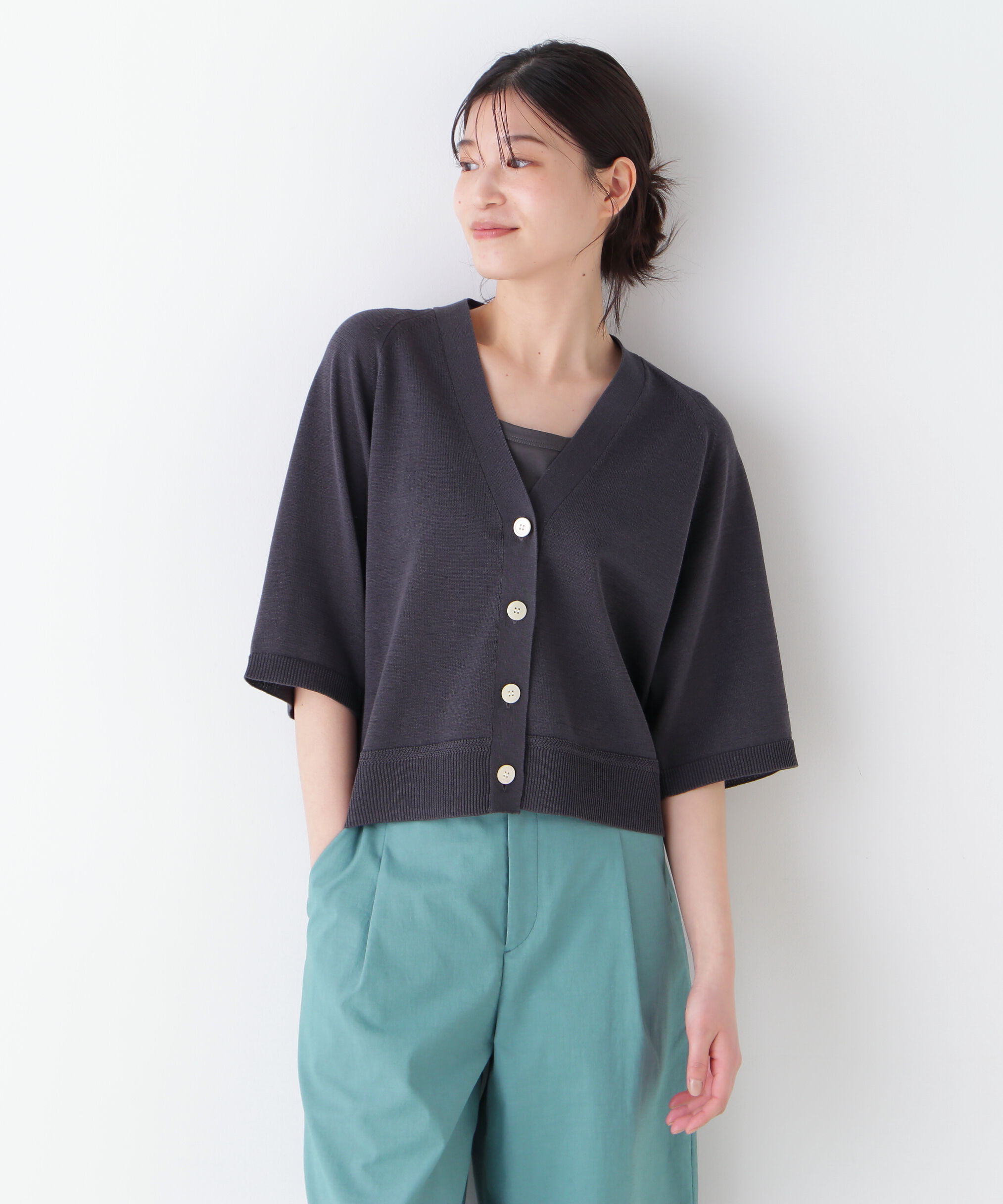  「◆ハイゲージギマラグランＶカーデ」|ニット・セーター|