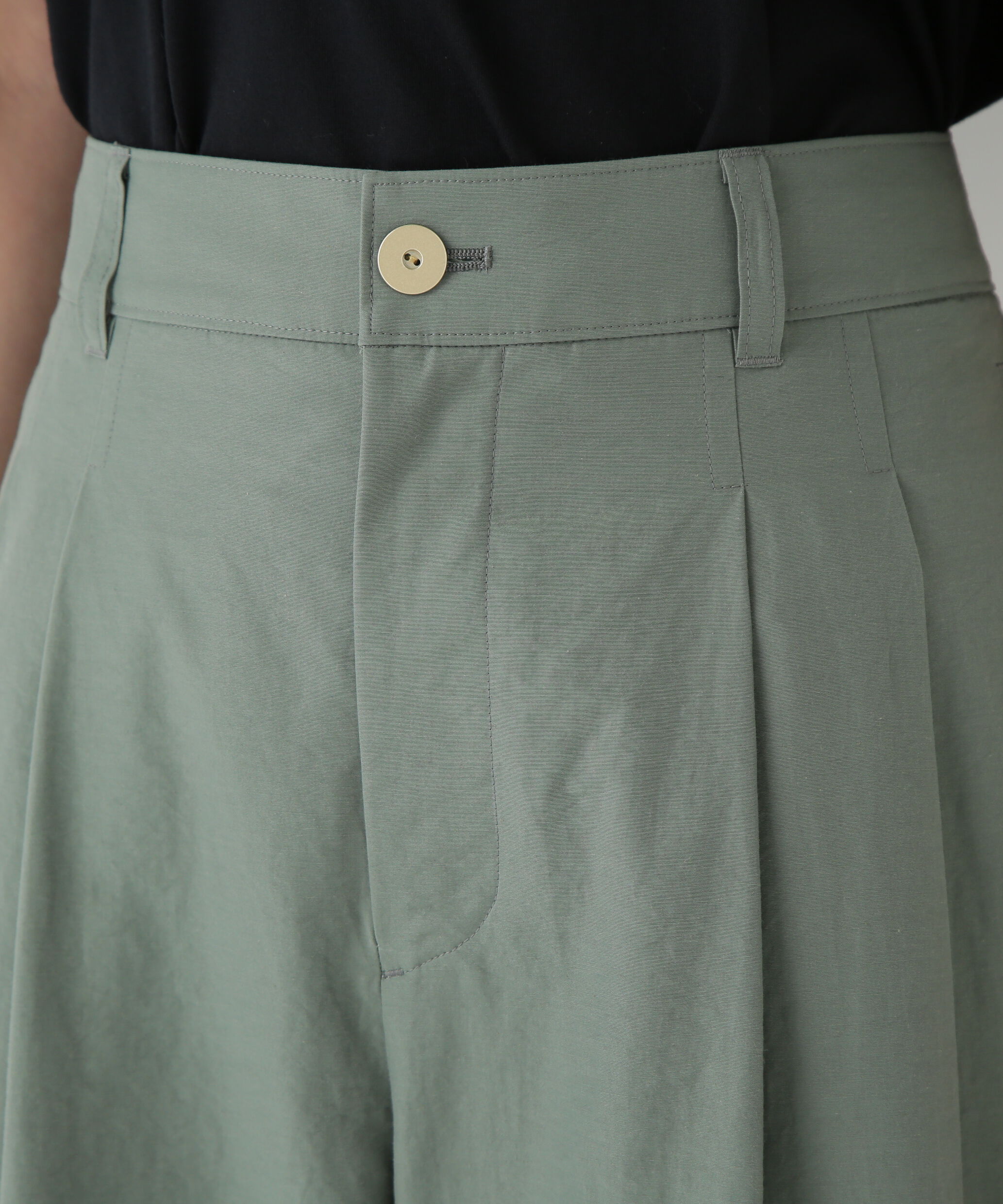  「◆綿ナイロンタッサータックワイドパンツ」|その他|