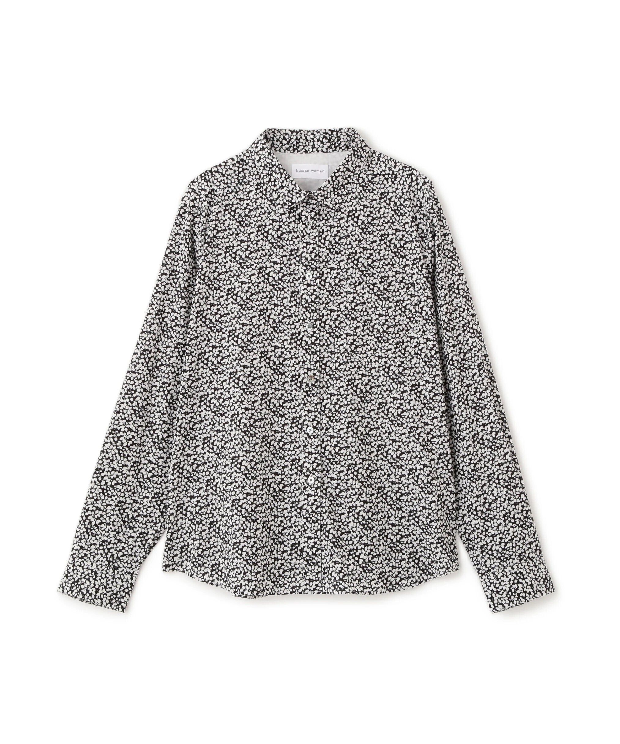  「◆リバティプリントベーシックカラーシャツ」|シャツ・ブラウス|