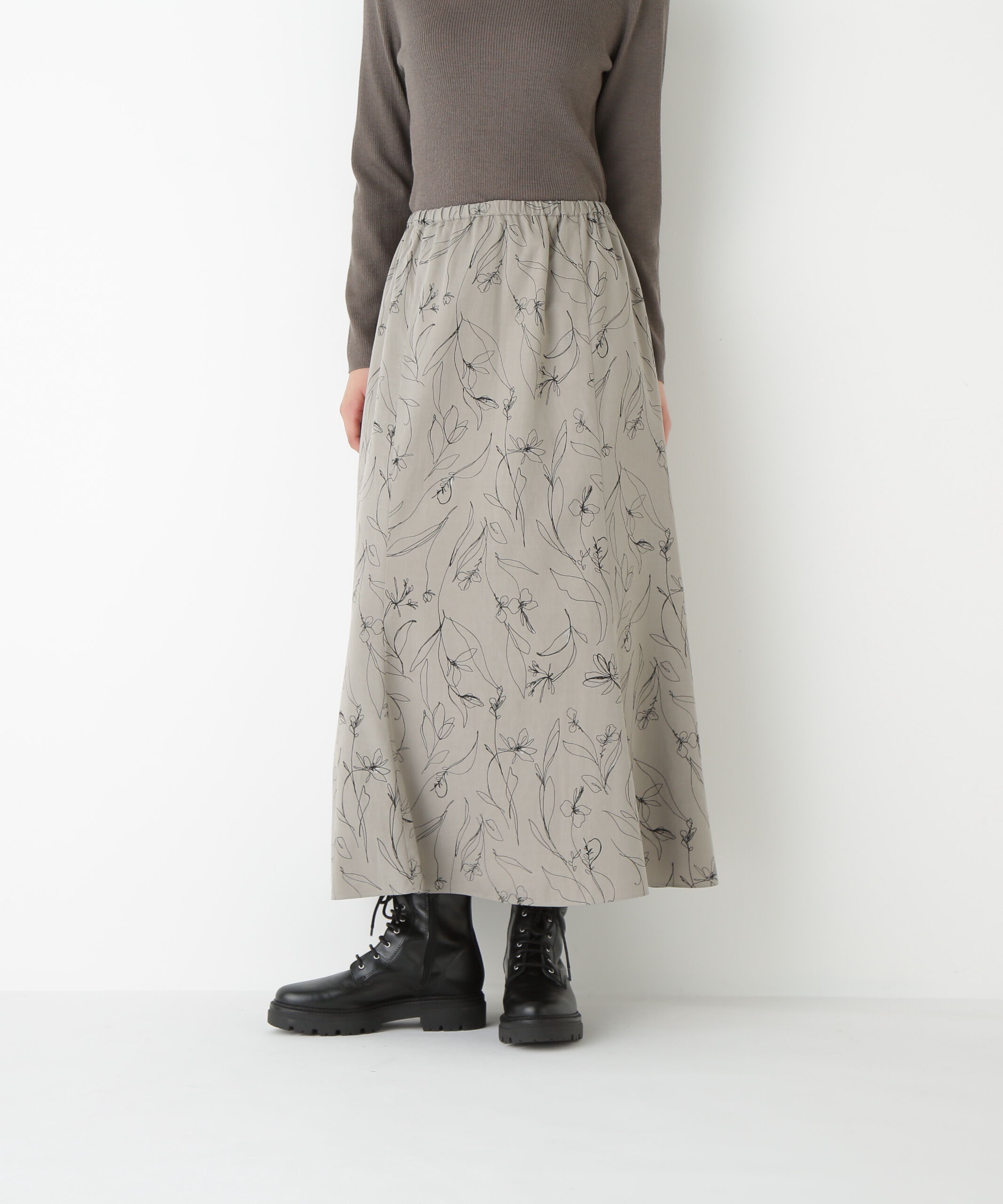  「◆ラインイラストＰＴセミマーメイドスカート」|スカート|