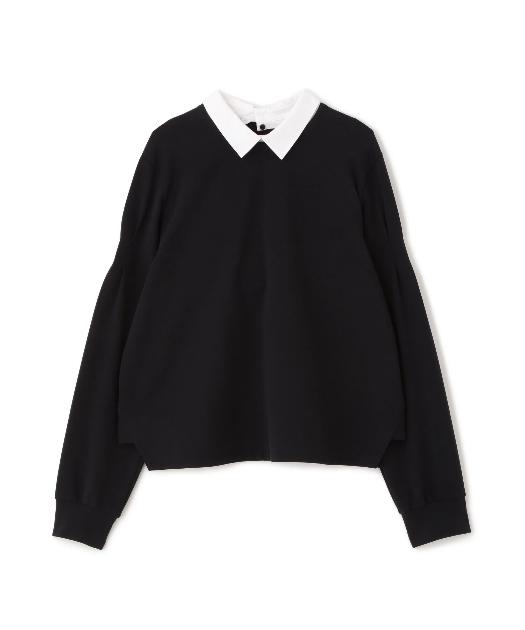  「◆ストレッチポンチシャツカラードッキングプルオーバー」|Tシャツ・カットソー|