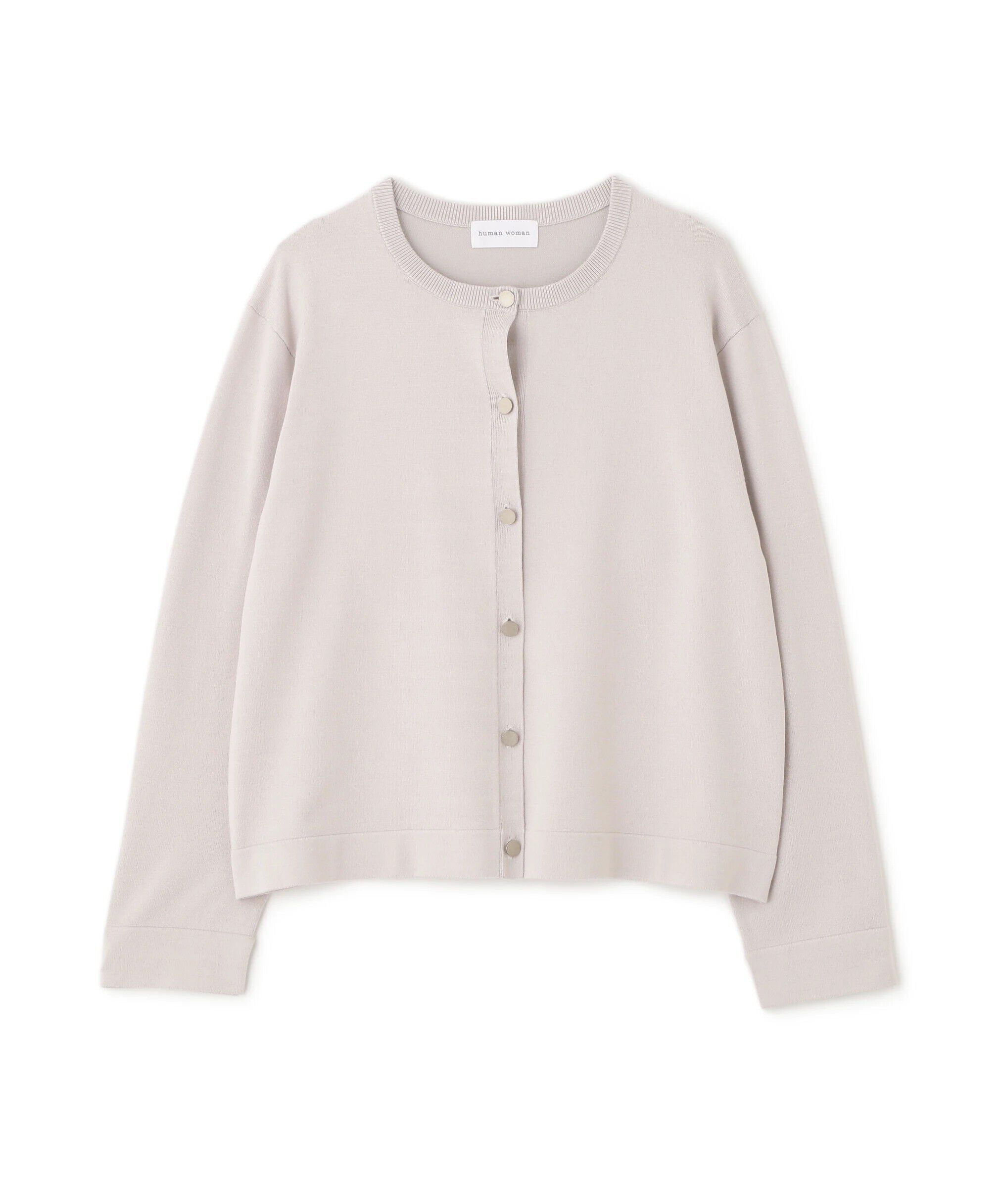  「◆レーヨン混ハイゲージクルーネックカーディガン」|ニット・セーター|