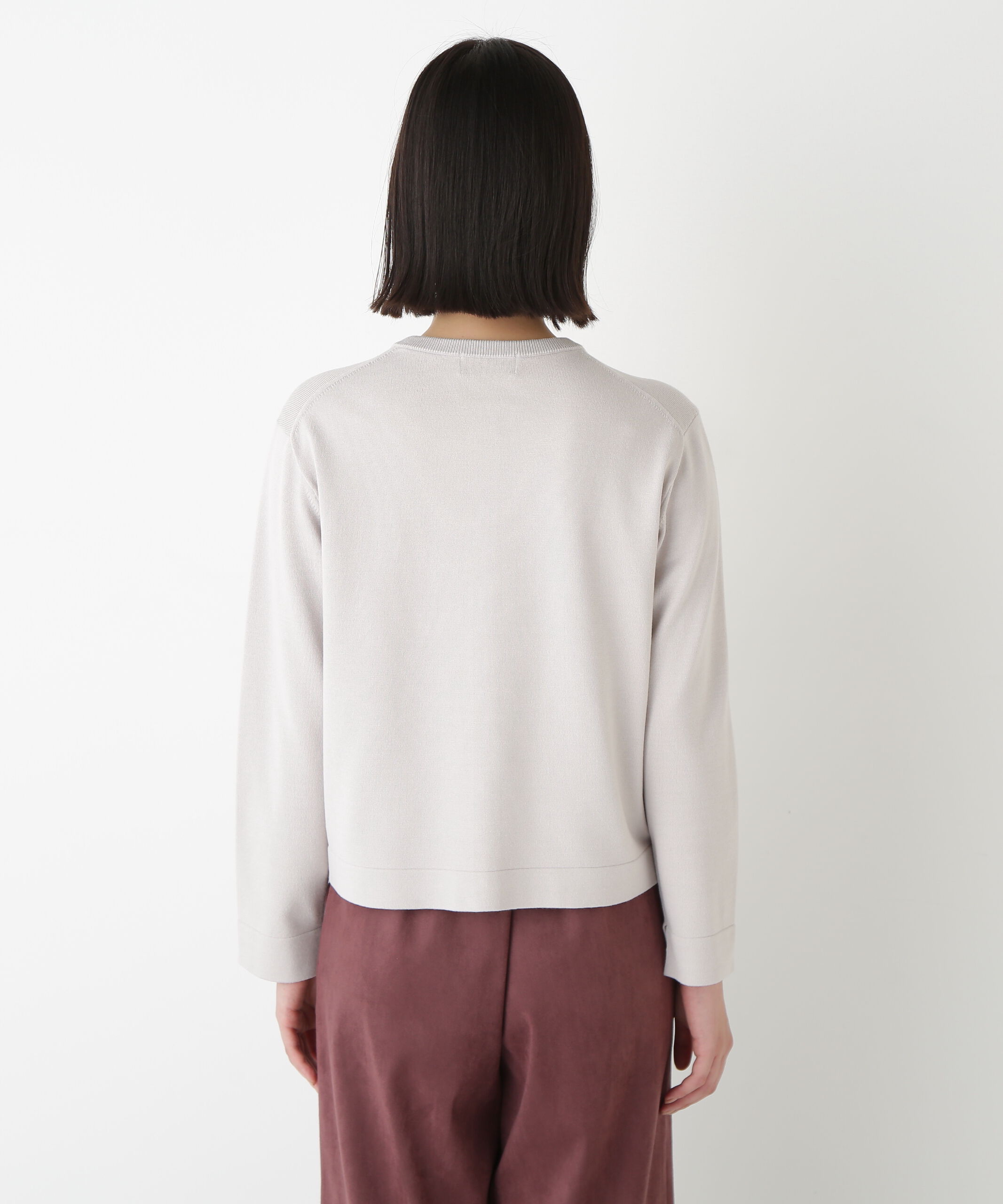  「◆レーヨン混ハイゲージクルーネックカーディガン」|ニット・セーター|