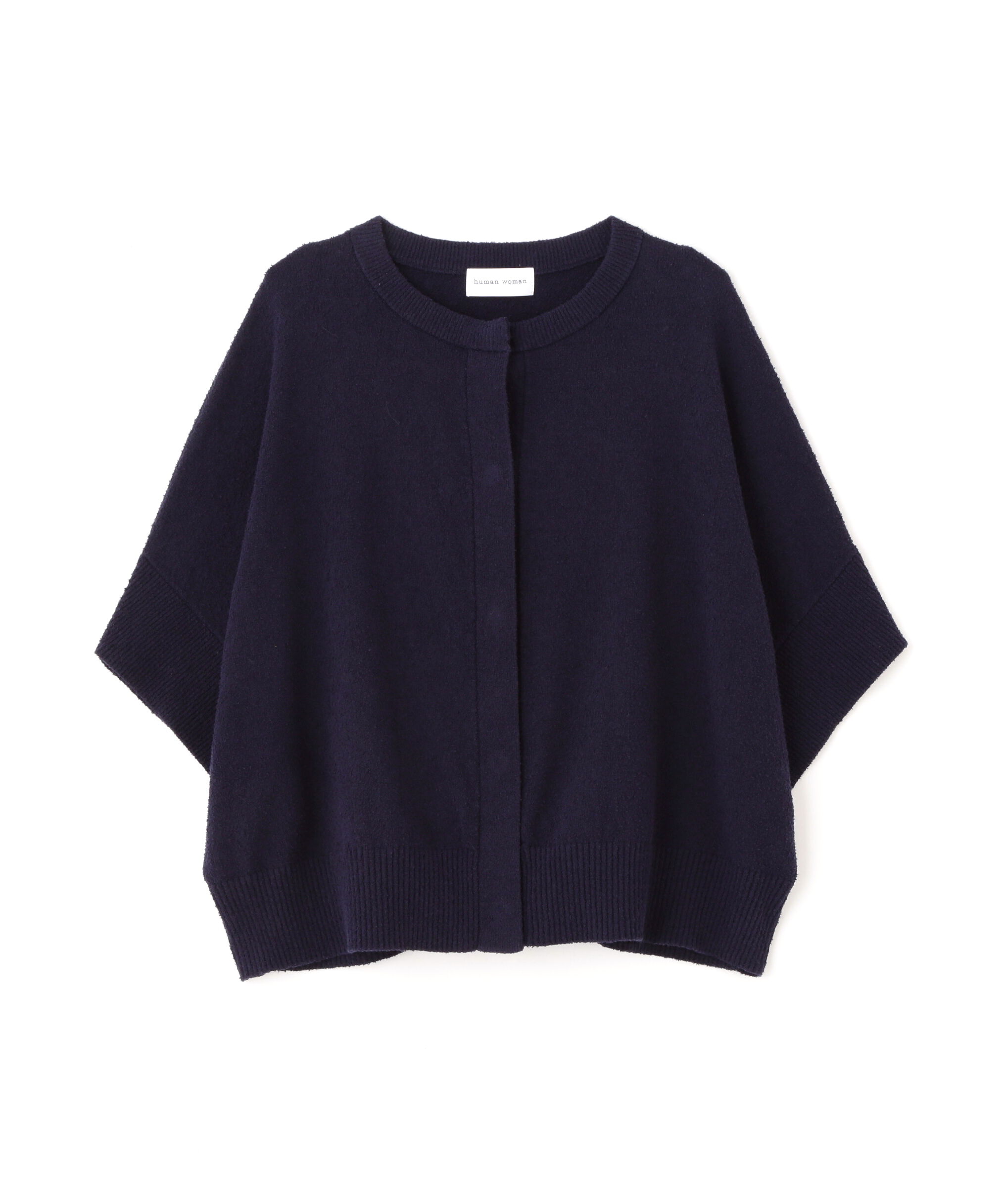  「◆綿ナイロンブークレ半袖カーディガン」|ニット・セーター|