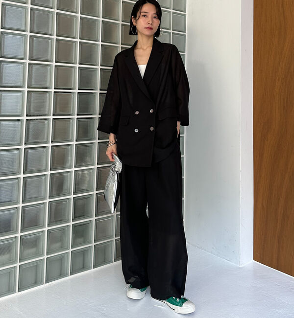 Doux archives「リネンライクシアージャケット」|テーラードジャケット|