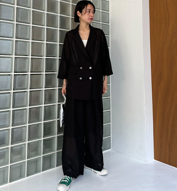 Doux archives「リネンライクシアージャケット」|テーラードジャケット|