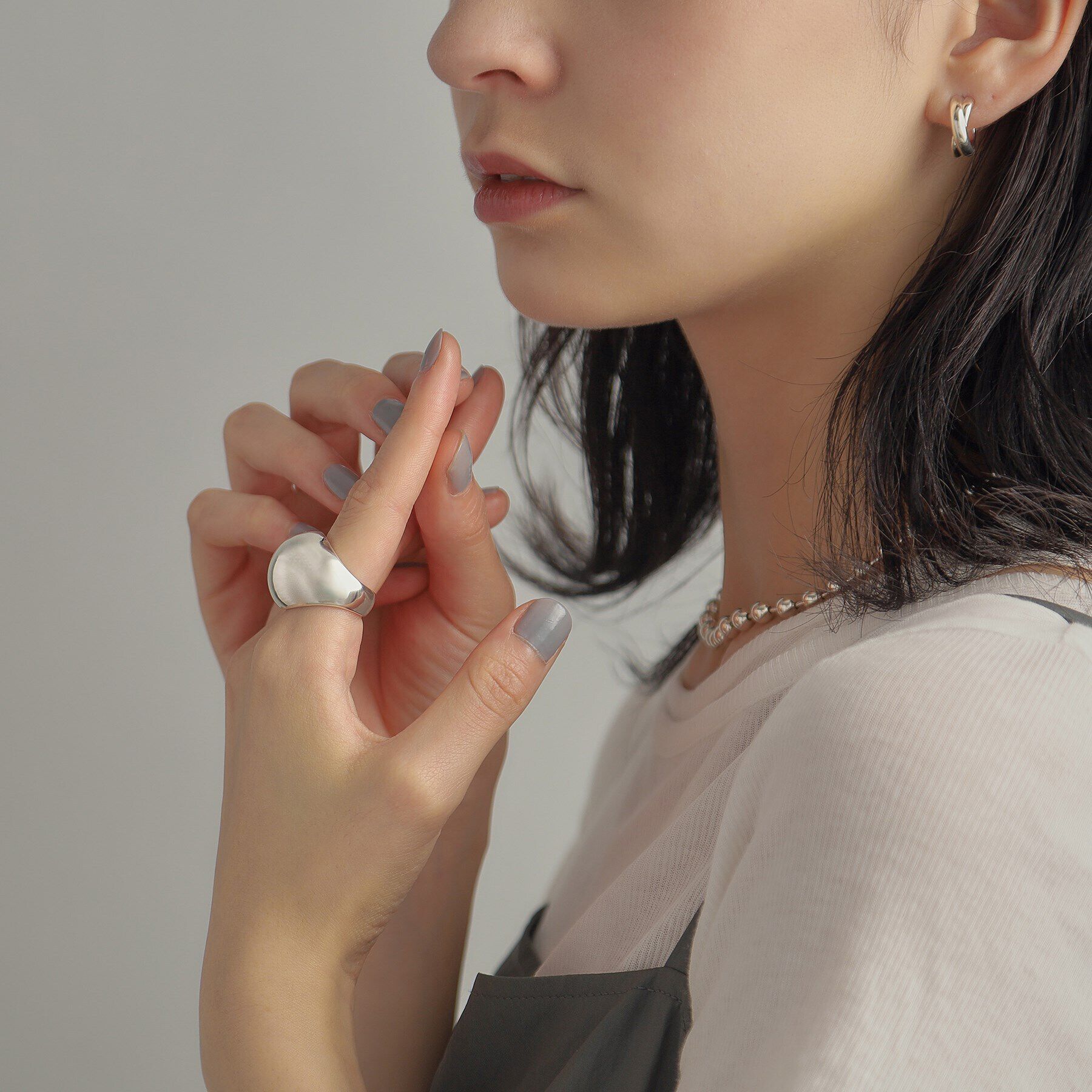 COCOSHNIK ONKITSCH「シルバー スフィアリング」|リング|