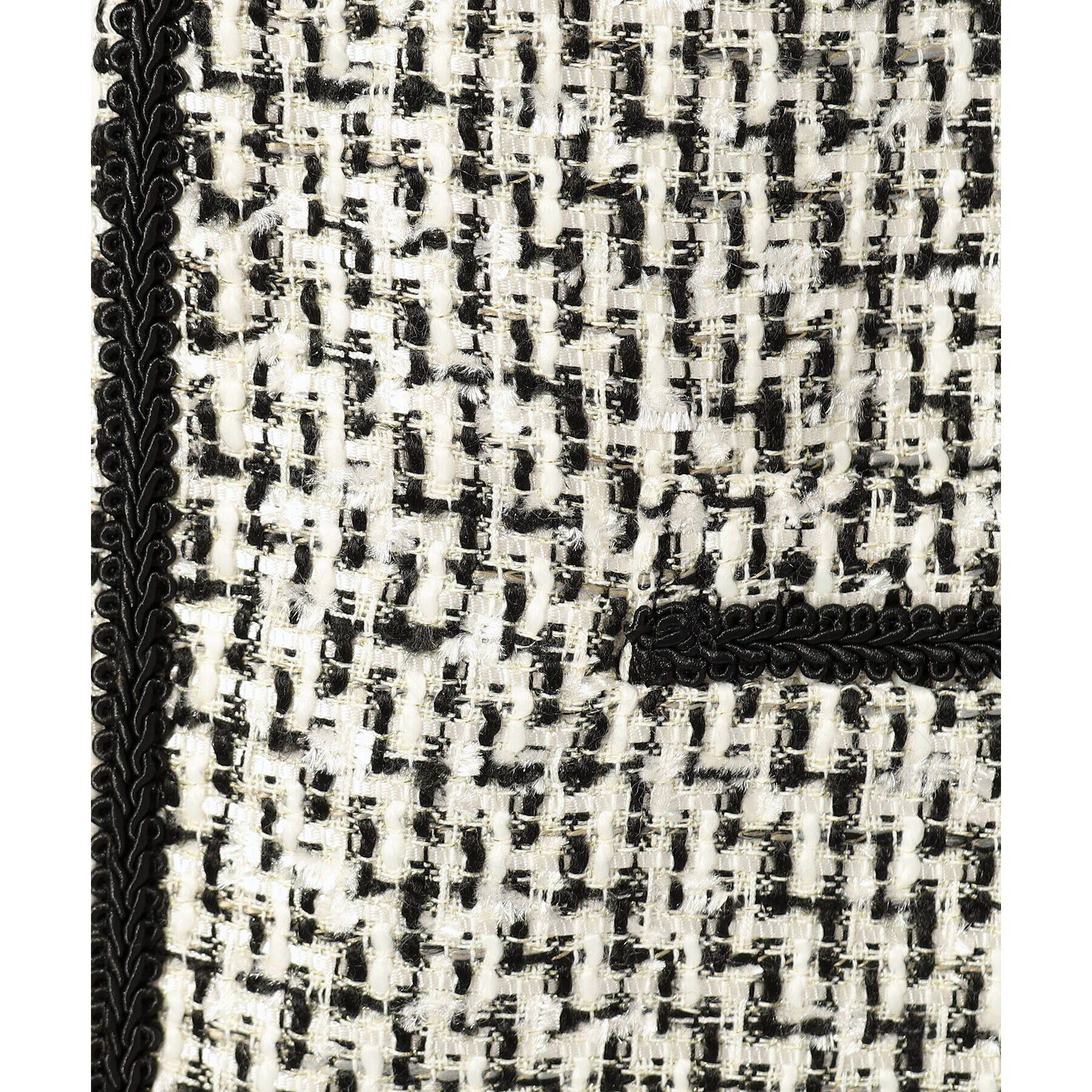 SHOO･LA･RUE「【S-5L】ネオリッチツイードジャケット」|ノーカラージャケット|