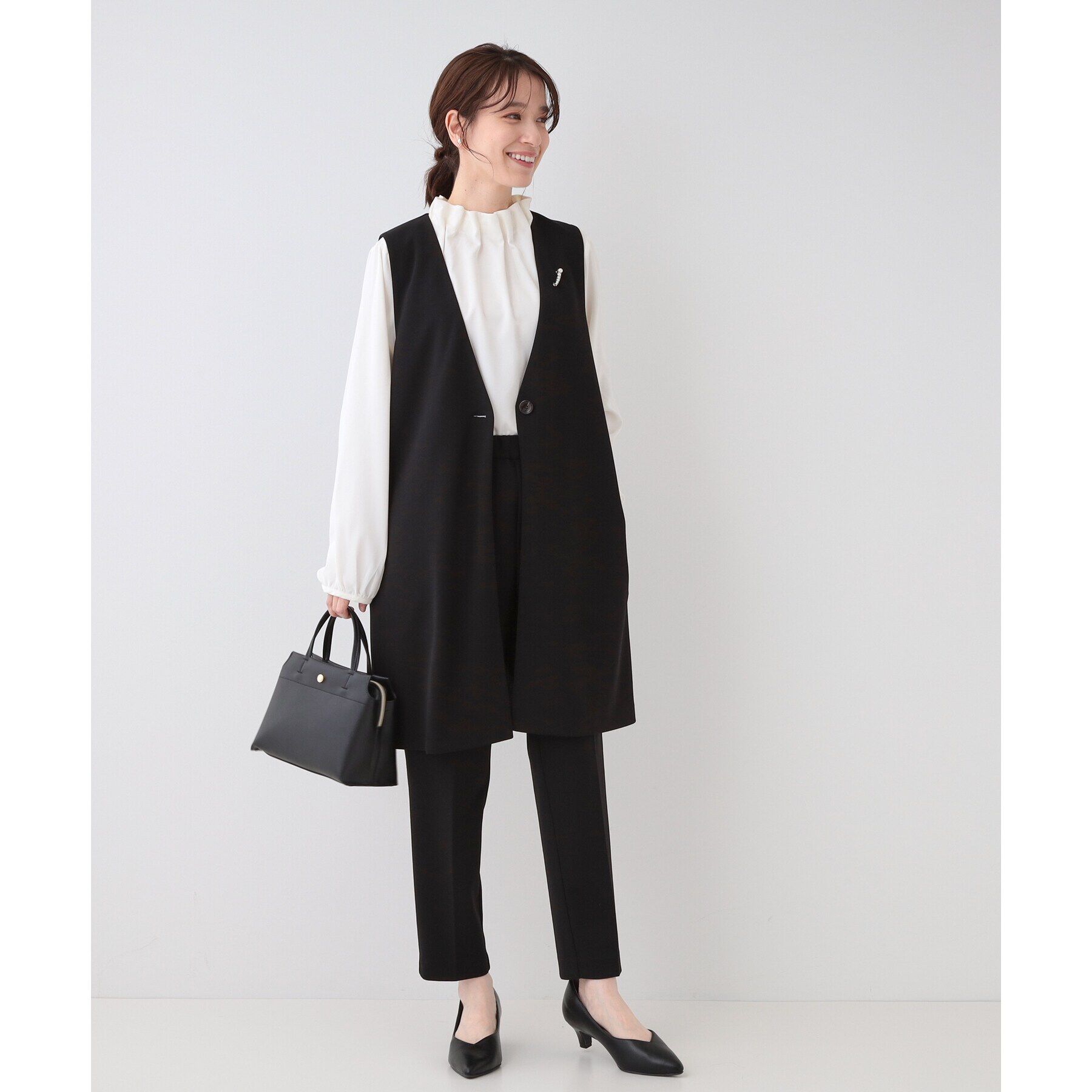 SHOO･LA･RUE「【セレモニー/2WAY】三層ミニトートバッグ」|トートバッグ|