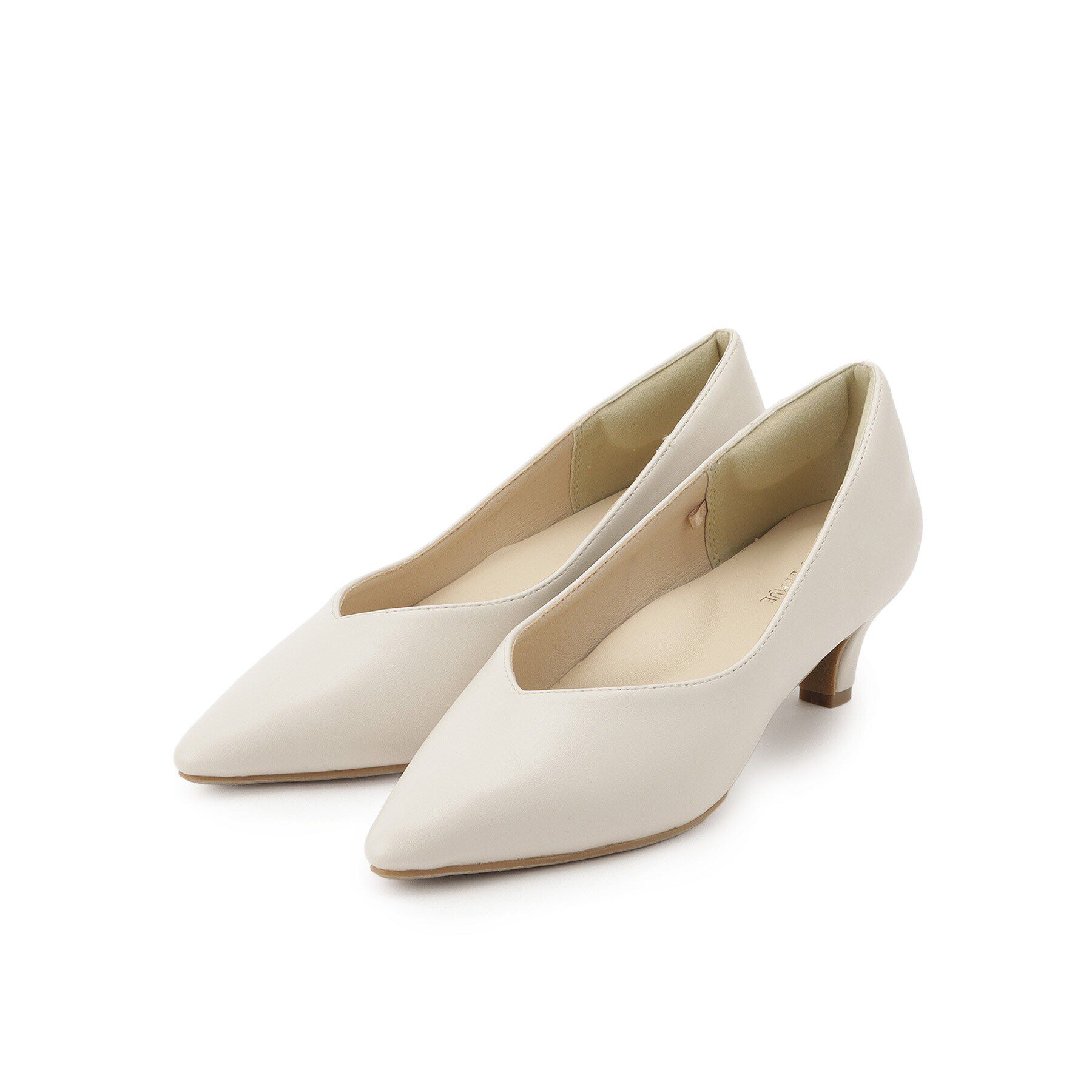 SHOO･LA･RUE「【通勤/セレモニー】Vカットデザインで足が美しく見える ベーシック5cmパンプス」|パンプス|