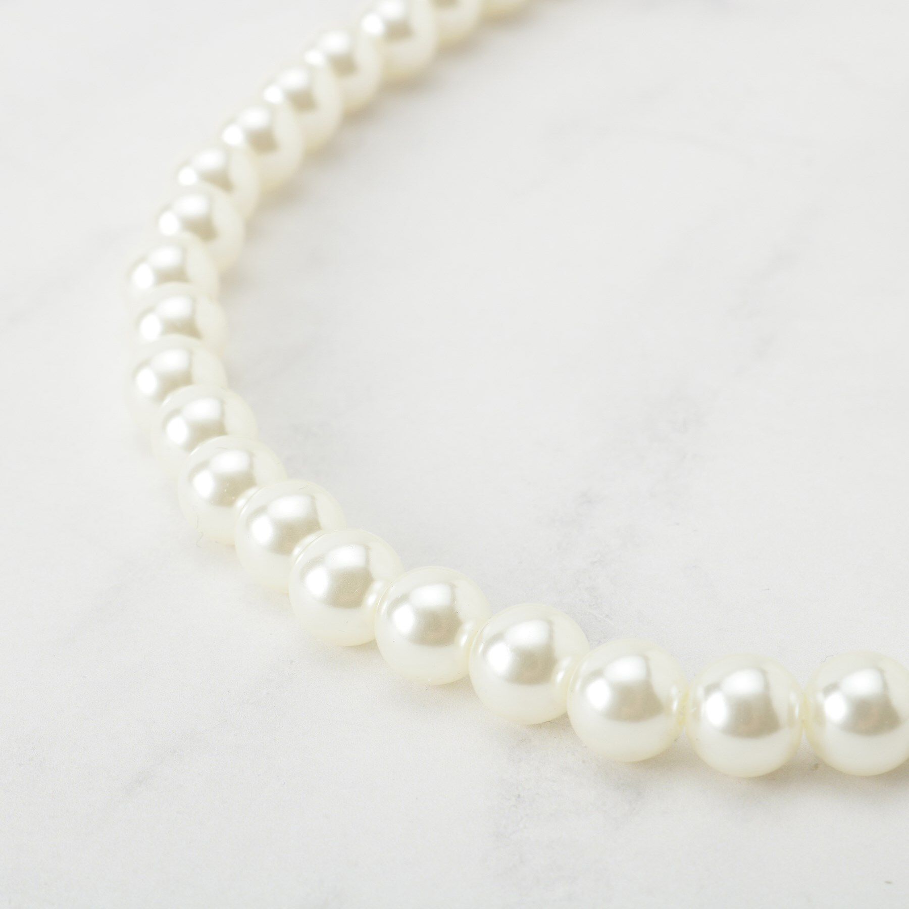 SHOO･LA･RUE「【セレモニー／2点セット】シンプルフェイクパールネックレス＆イヤー」|ネックレス|