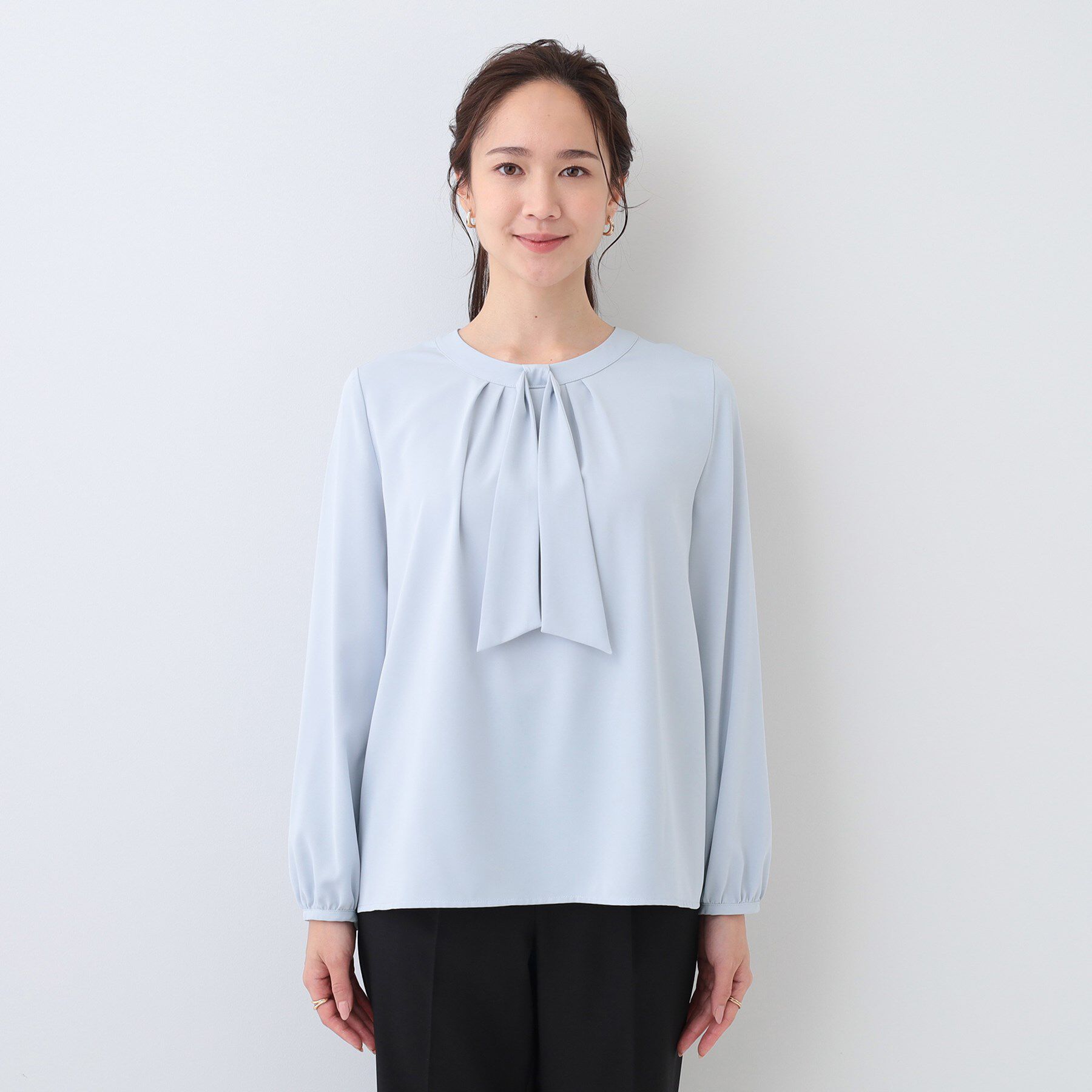 SHOO･LA･RUE「イージーケア ボウタイブラウス」|シャツ・ブラウス|