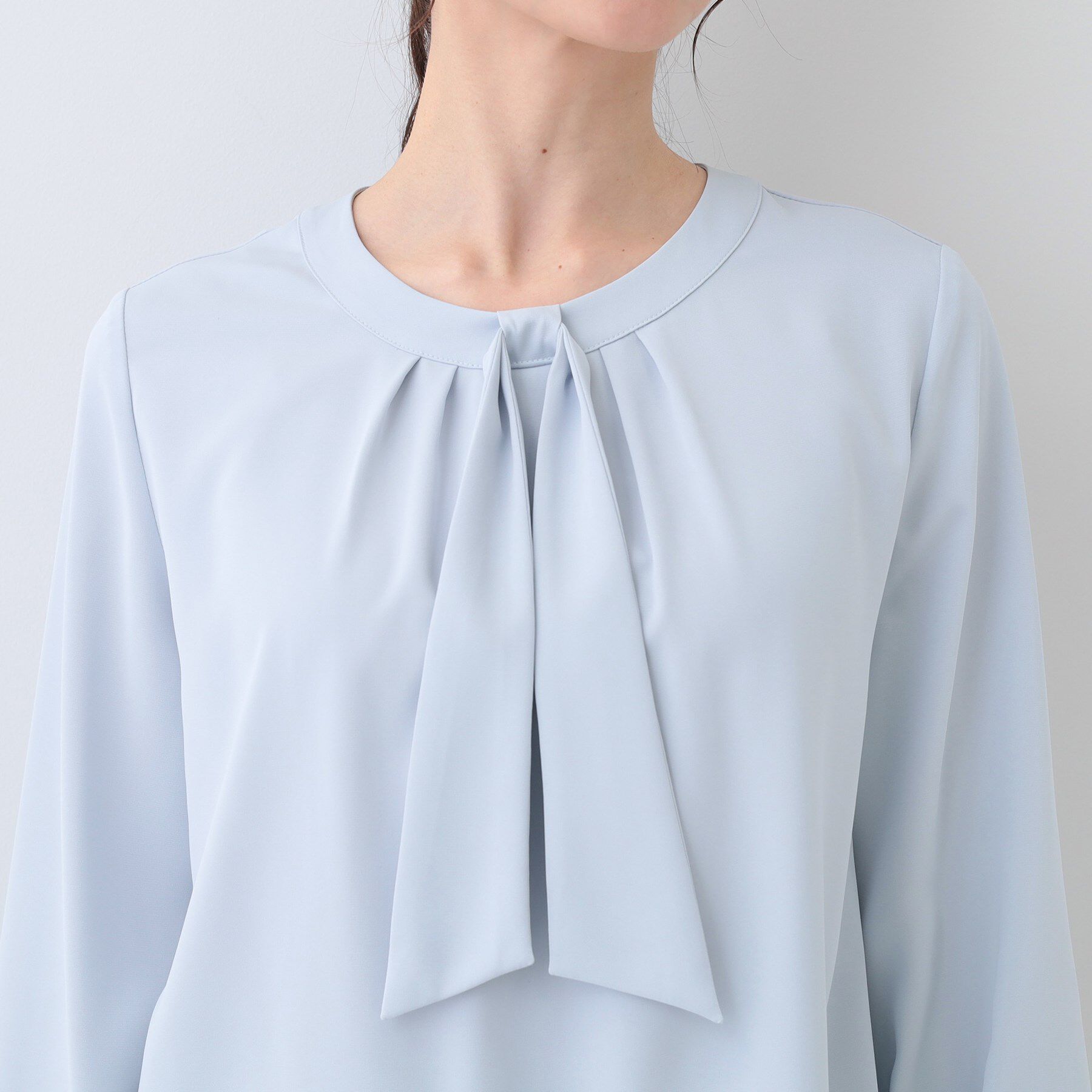 SHOO･LA･RUE「イージーケア ボウタイブラウス」|シャツ・ブラウス|