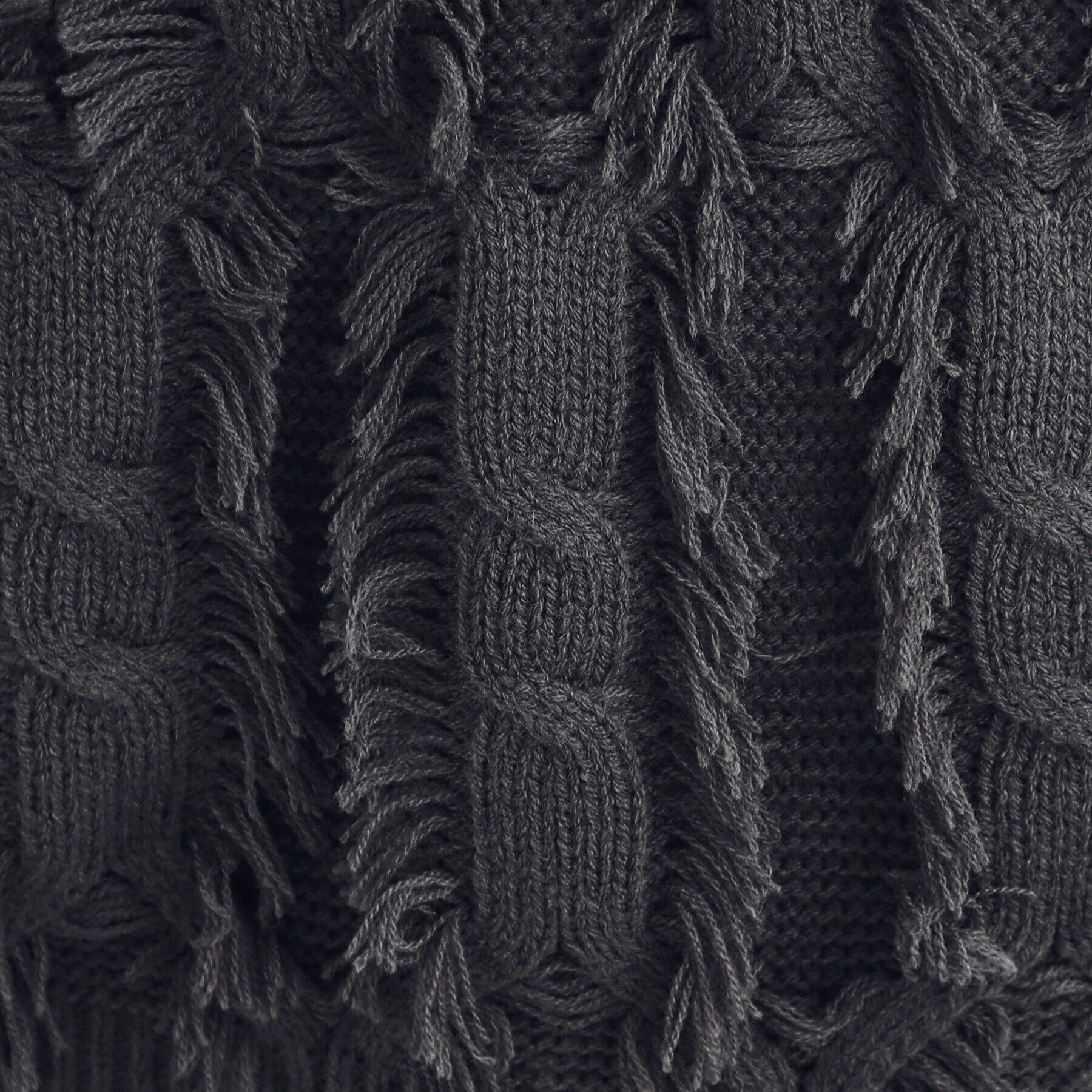 SHOO･LA･RUE「【S-LL】一枚で主役級。フリンジが目を惹くゆるニット」|ニット・セーター|