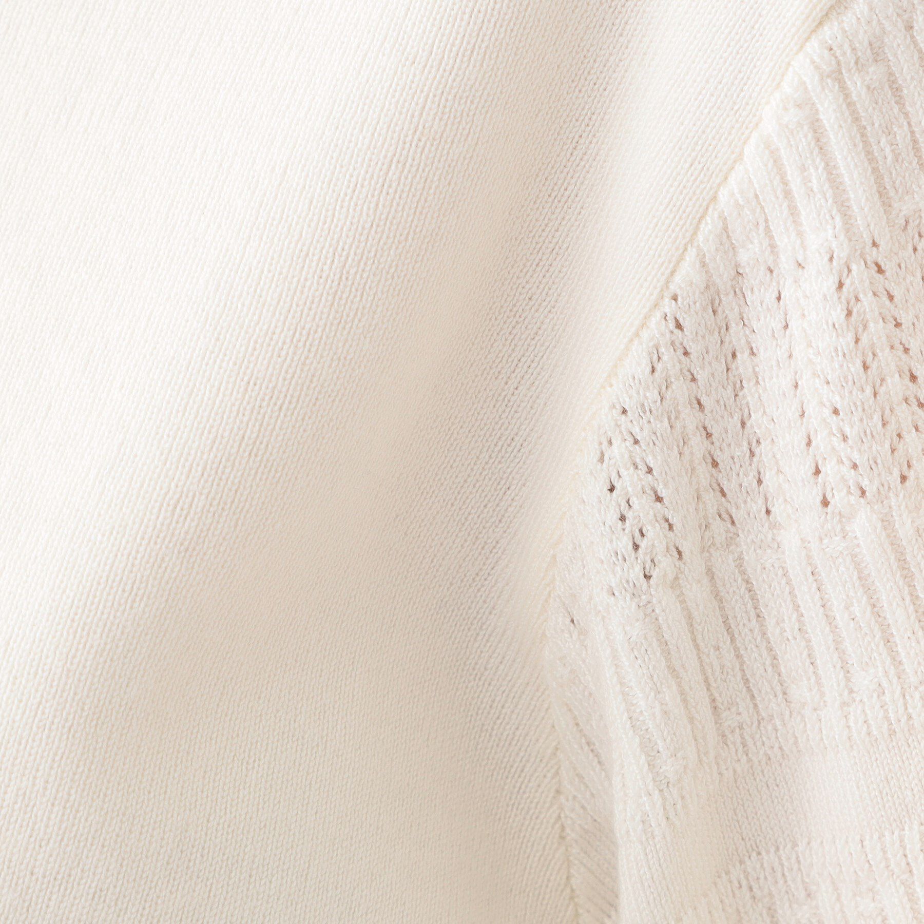 SHOO･LA･RUE「【S-LL】大人の上品コーデに お袖編み地切替 デザインニット」|ニット・セーター|