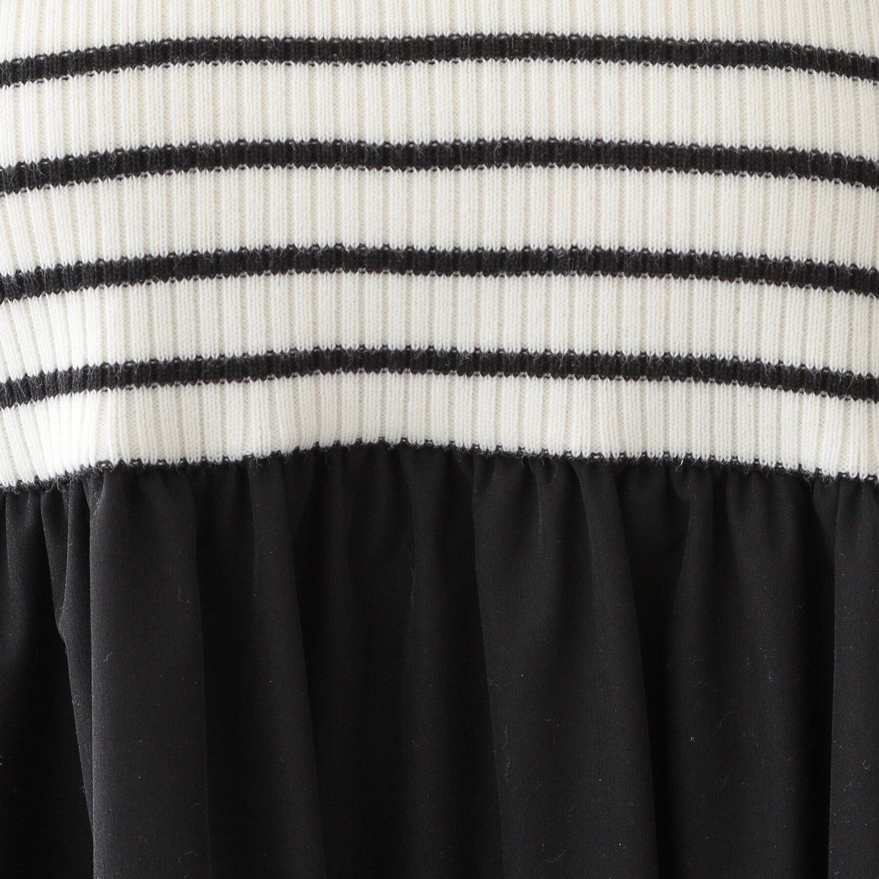 SHOO･LA･RUE「【S-LL】リブニットドッキングワンピース」|ワンピース|