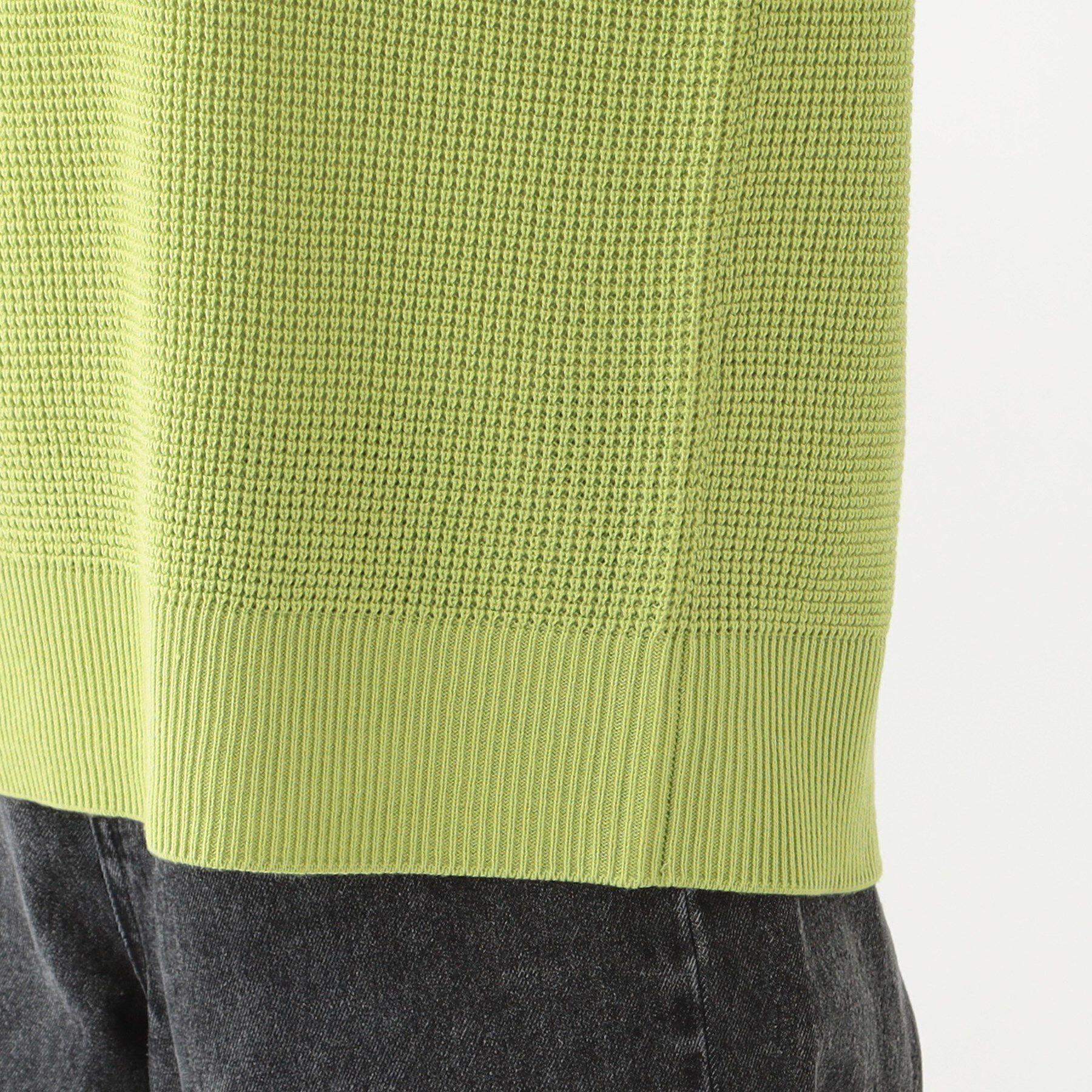 SHOO･LA･RUE「【洗える/S-LL】ワッフル編みが魅力な ドロップショルダーニット」|ニット・セーター|