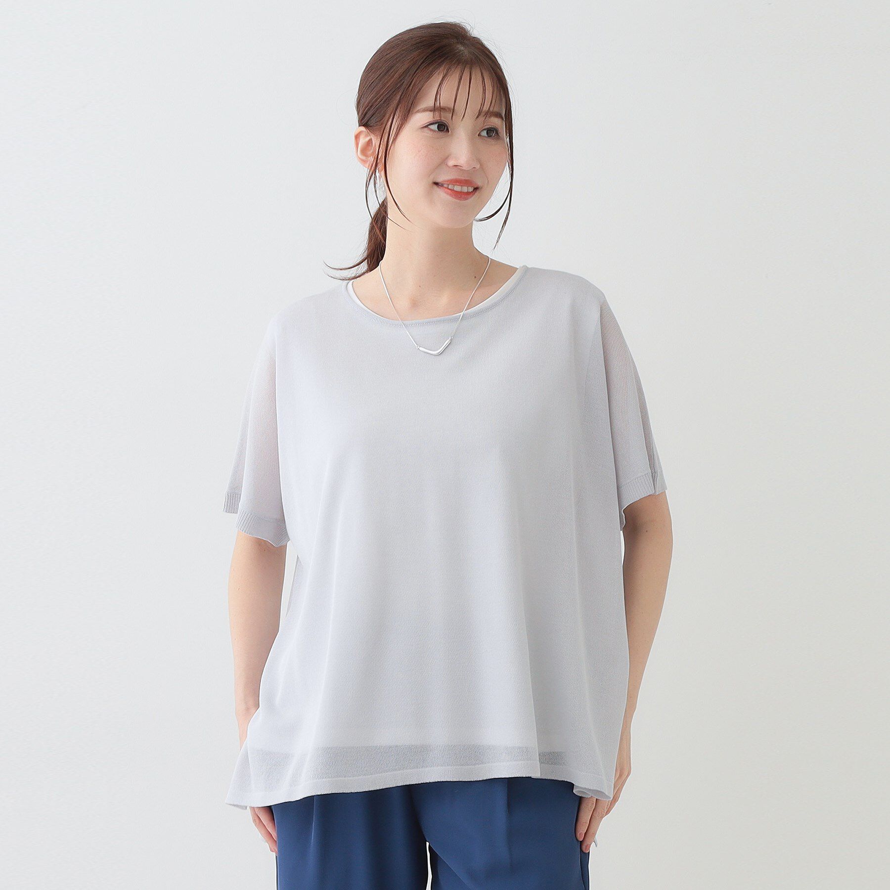 SHOO･LA･RUE「【2点セット】インせず着られるシアーニット＋タンクトップ」|その他|