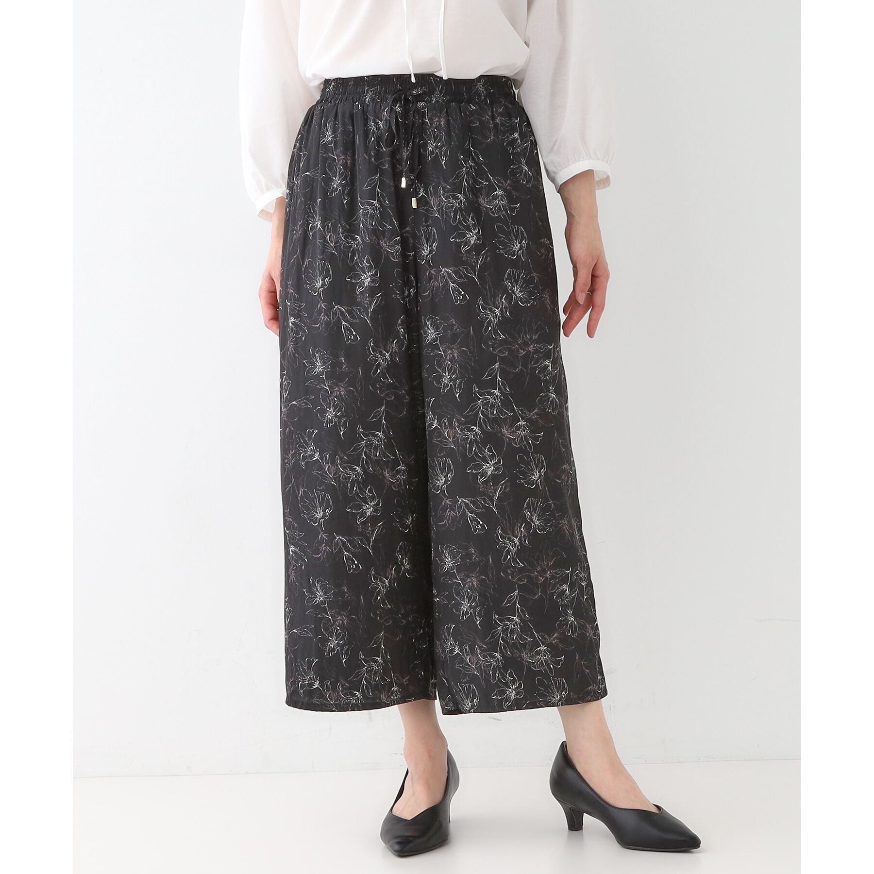 SHOO･LA･RUE「【高レビュー/着丈選べる】さらり柔らか マットサテンワイドパンツ」|その他|