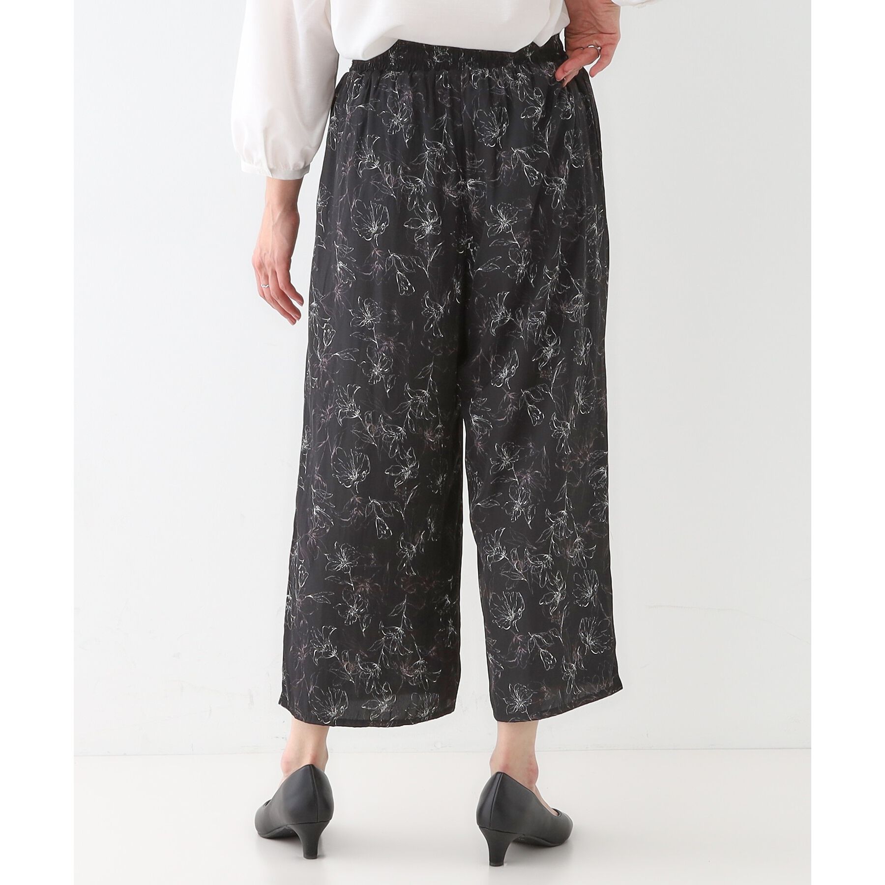 SHOO･LA･RUE「【高レビュー/着丈選べる】さらり柔らか マットサテンワイドパンツ」|その他|