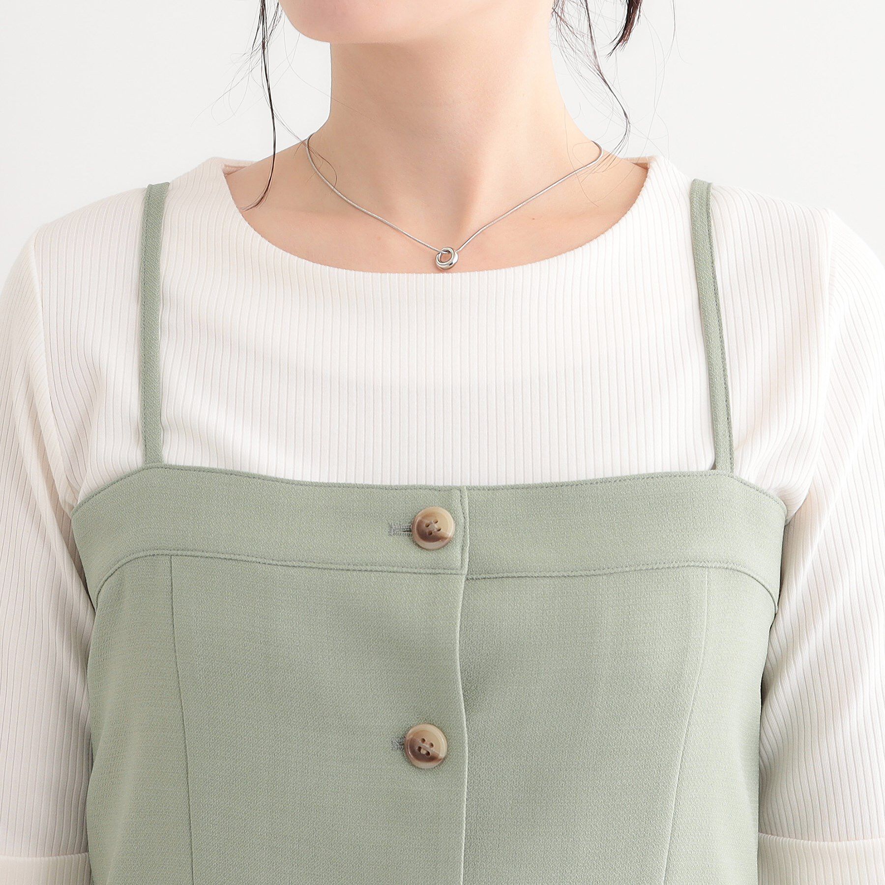 SHOO･LA･RUE「【セットアップ可】コーデが華やぐ 大人の麻調キャミビスチェ」|ベスト・ジレ|