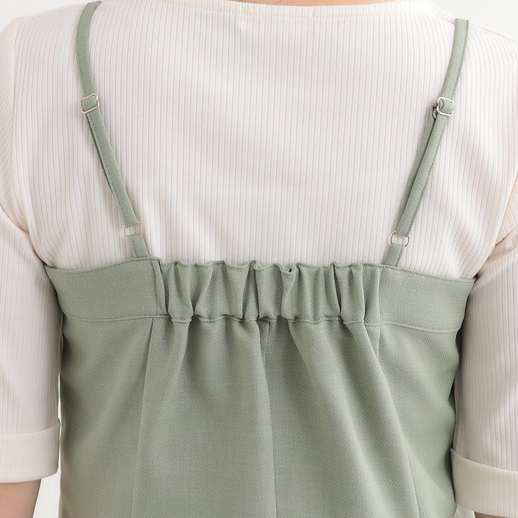 SHOO･LA･RUE「【セットアップ可】コーデが華やぐ 大人の麻調キャミビスチェ」|ベスト・ジレ|