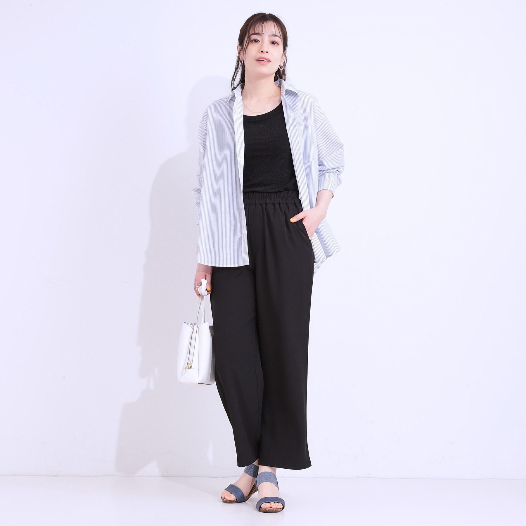 SHOO･LA･RUE「【高レビュー/S-LL】大人ヘルシーなスタイルに ラメタンクトップ」|キャミソール|