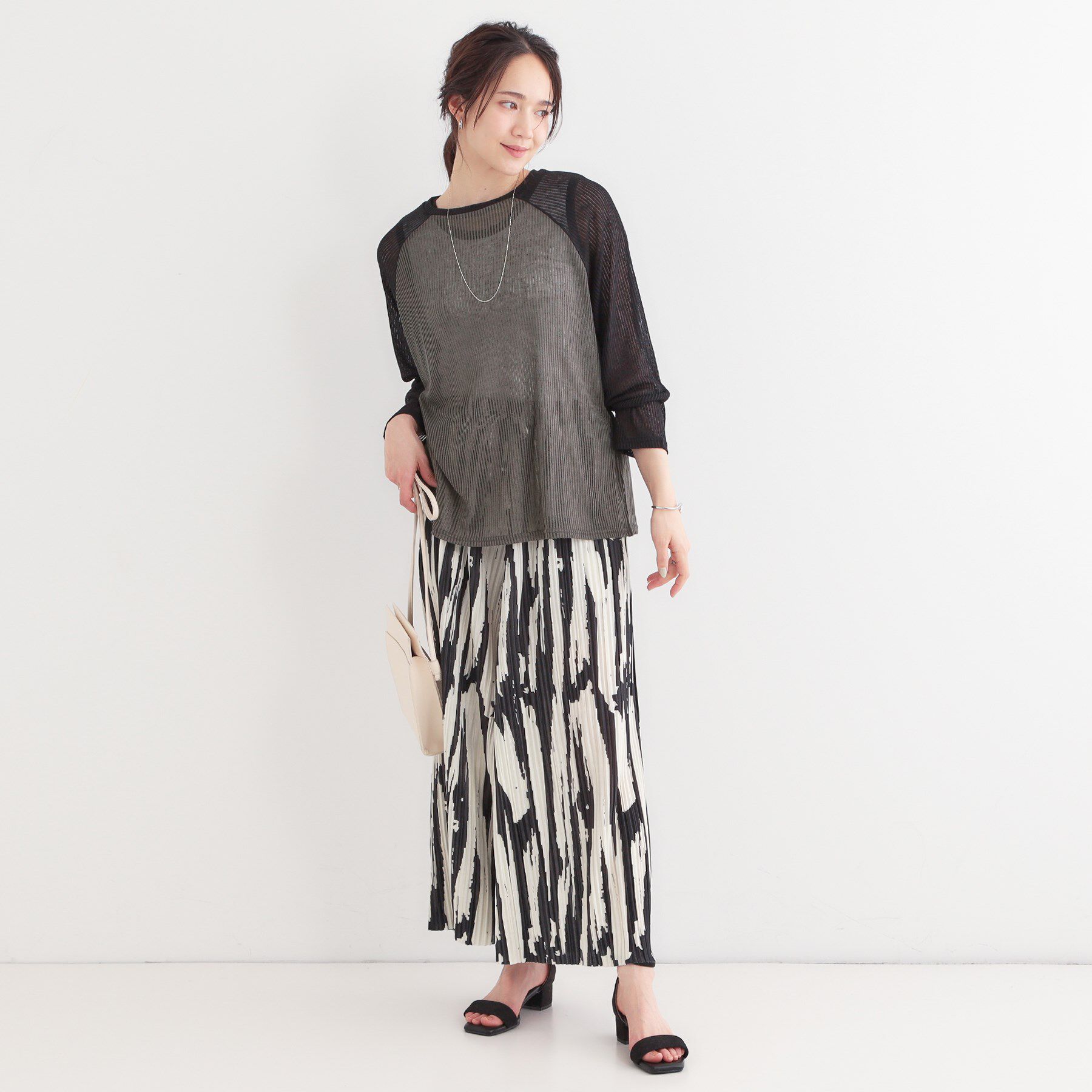 SHOO･LA･RUE「【S-LL】シアーラグランロンT」|Tシャツ・カットソー|